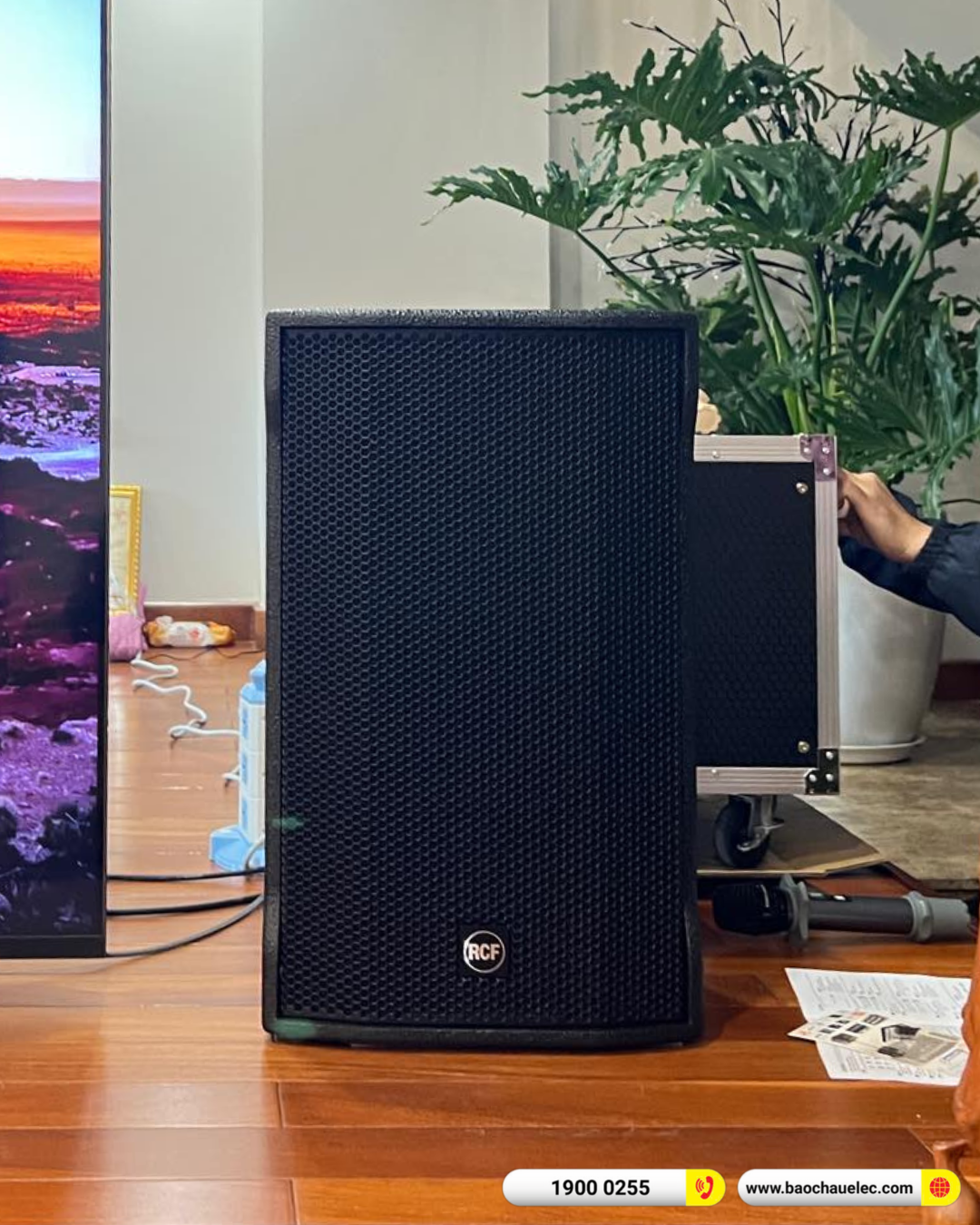 Lắp đặt d&agrave;n karaoke RCF hơn 140tr cho chị Thủy tại H&agrave; Nội
