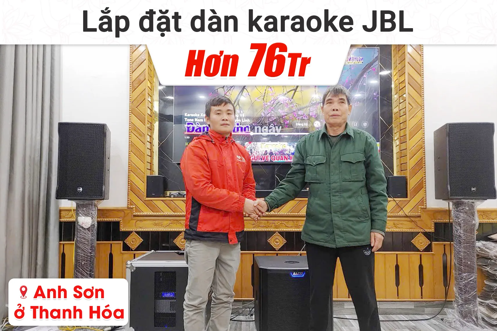 Lắp đặt dàn karaoke RCF gần 132tr cho anh Sơn tại Thanh Hóa