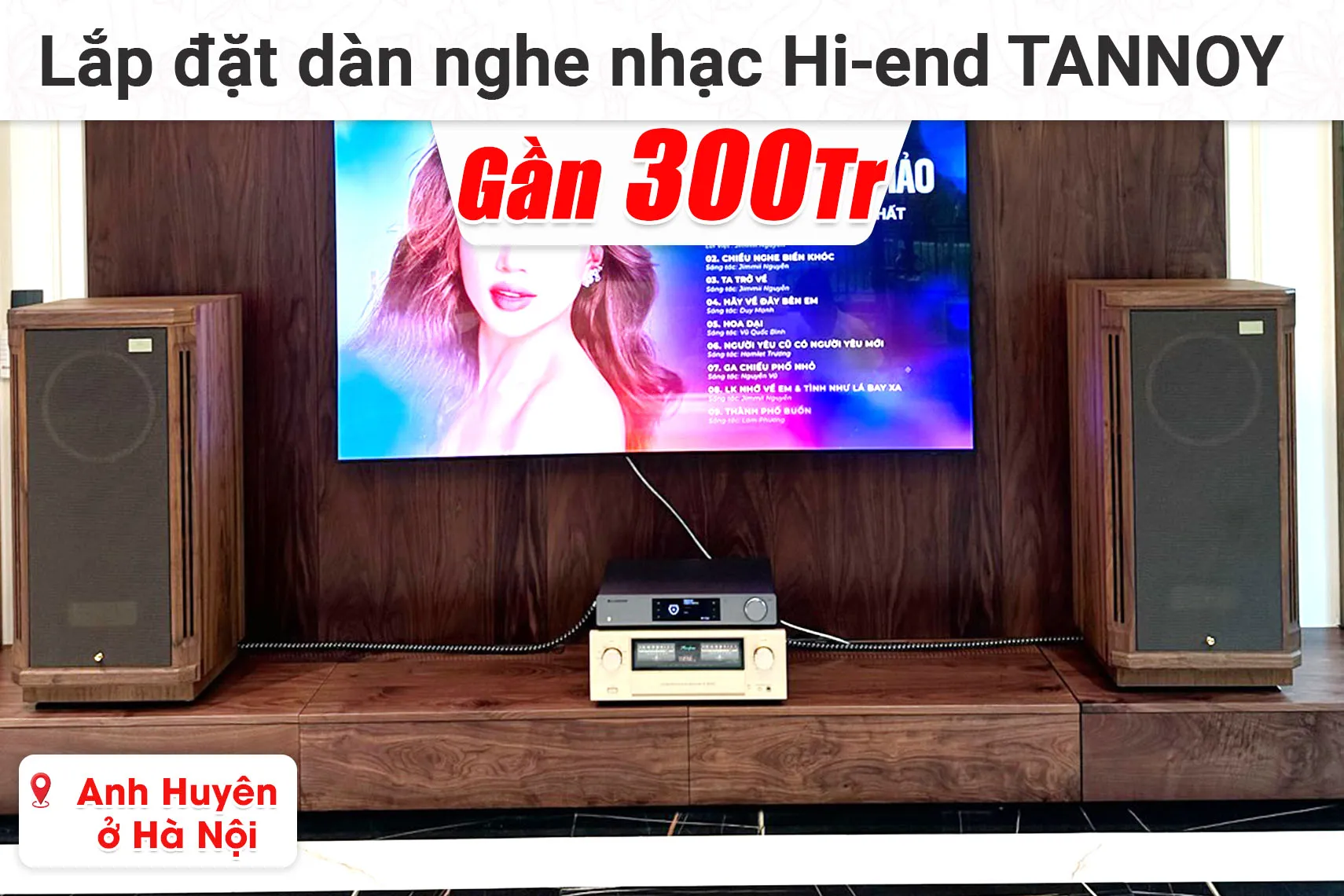 Lắp đặt dàn nghe nhạc Hi-end Tannoy