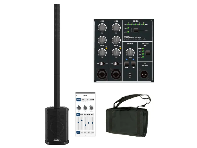 Loa cột Alto TS112C ( Bass 30cm, RMS 600W, tích hợp mixer 5 kênh, class D) - Hình 4