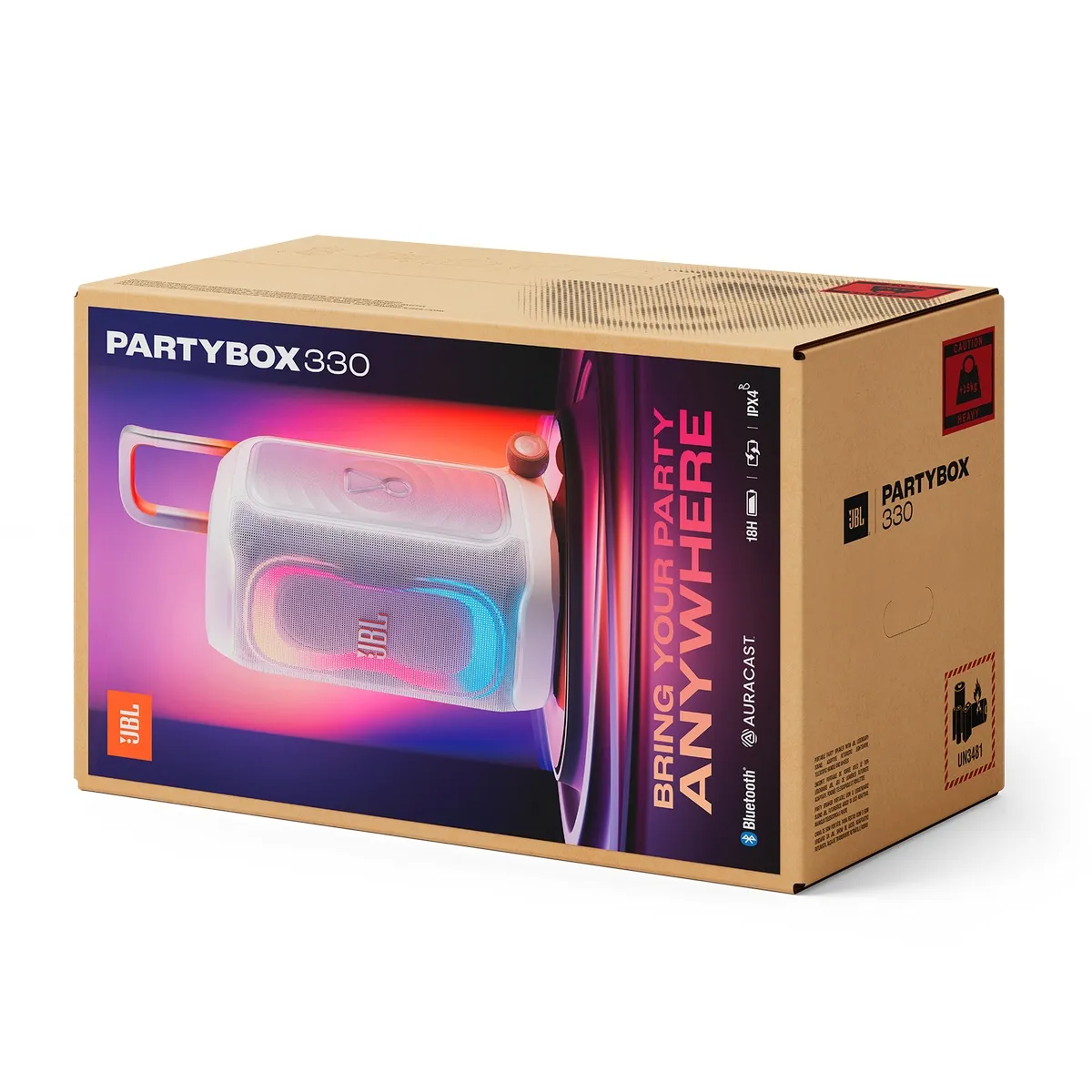 Loa JBL PartyBox 330 (Bluetooth 6.0, 280W, IPX4, AI Sound Boost) - Hình 2