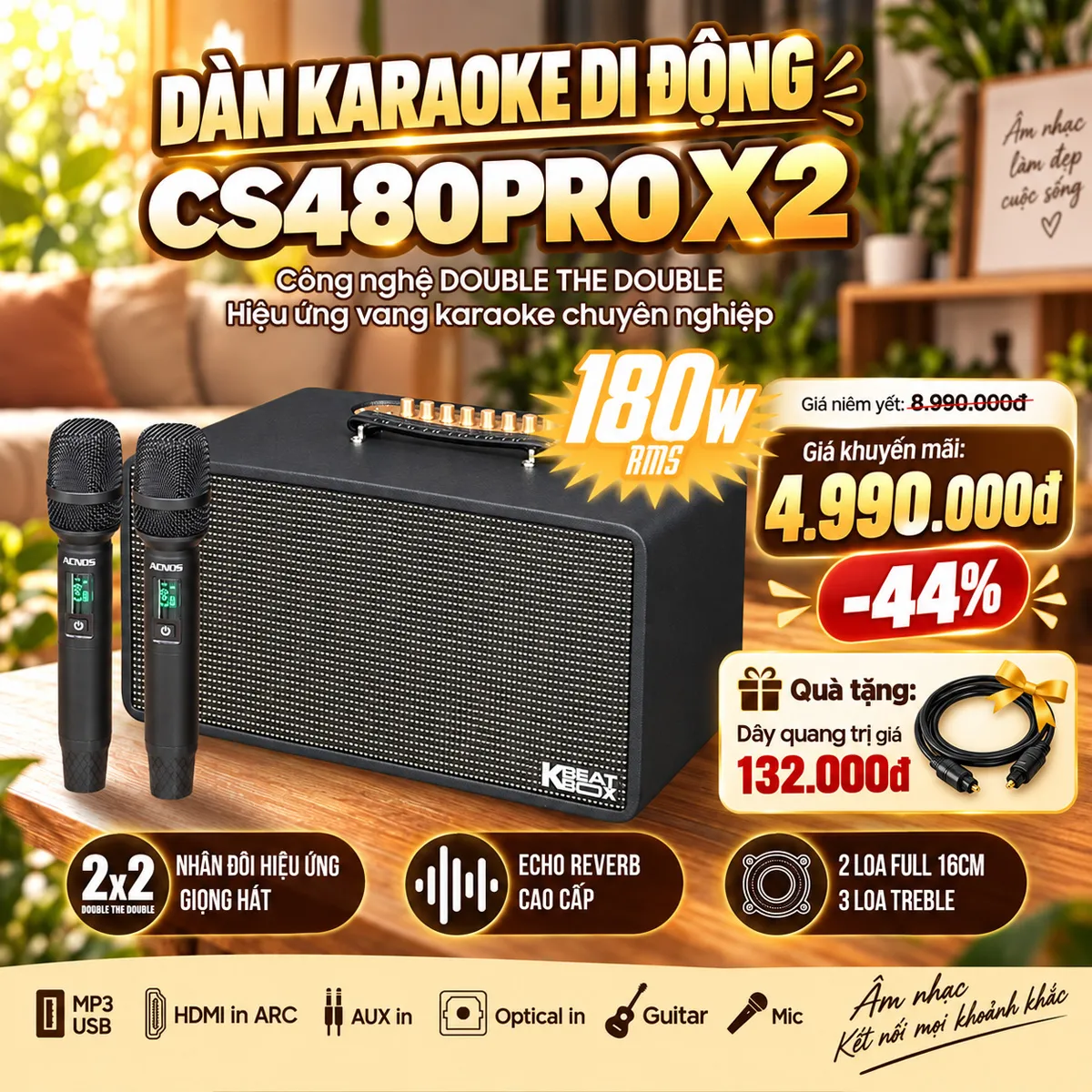 Loa xách tay Acnos CS480Pro X2