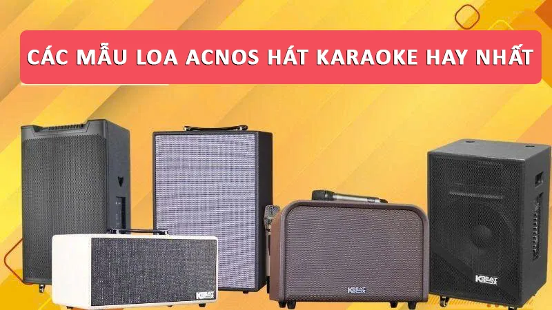 Loa Acnos nào hát karaoke hay nhất 2026? Top 6 mẫu