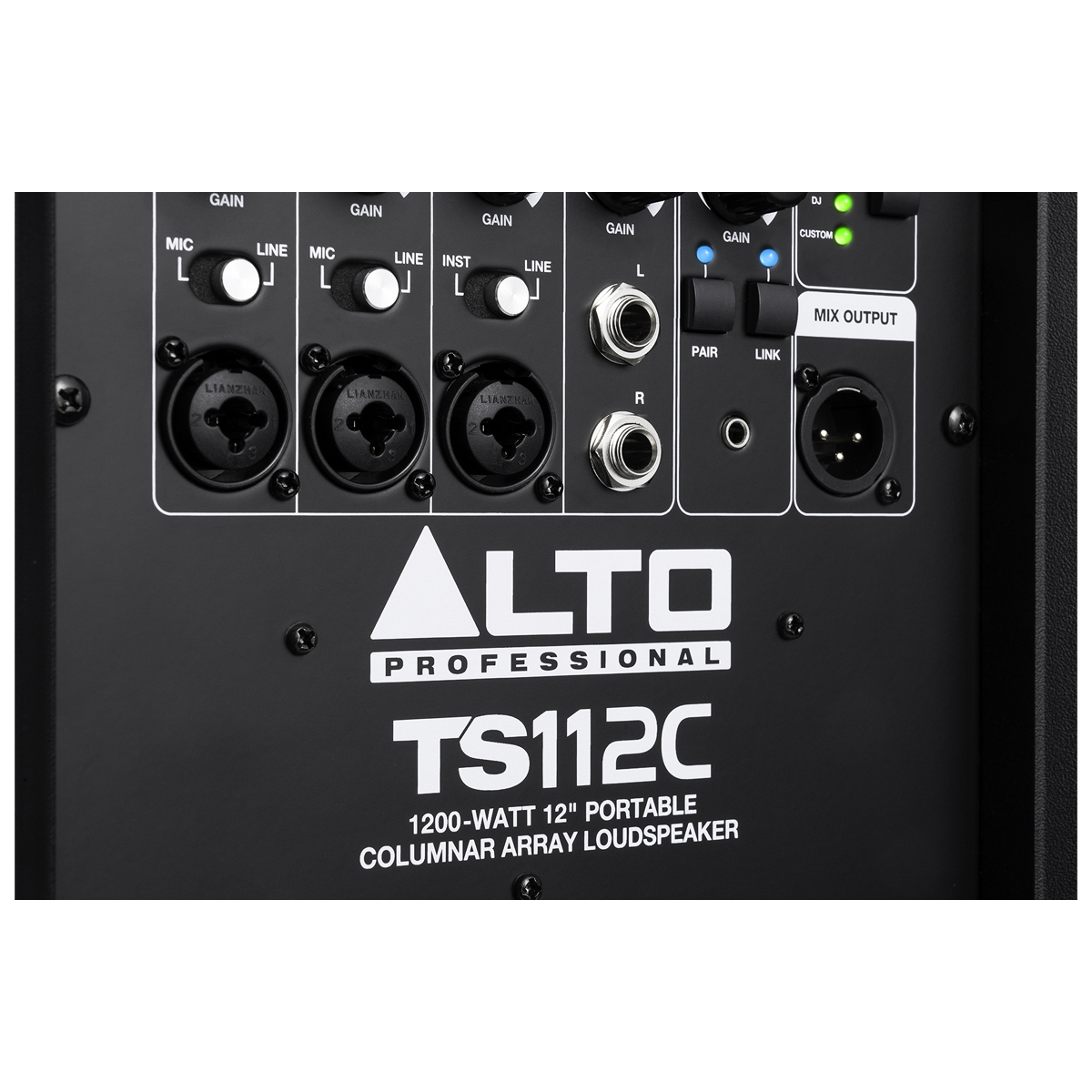 9/9 Hình ảnh sản phẩm Hình ảnh thực tế No Alt 2 Video Thông số sản phẩm 100% hàng chính hãng Đền gấp 3 lần nếu phát hiện hàng giả Giá luôn rẻ nhất Gọi để có giá tốt nhất Việt Nam Hệ thống 15 cửa hàng lớn nhất Việt Nam Trả góp 0% Trả góp online từ 0% Đặc điểm nổi bật Loa Alto TS112C là dòng loa PA cột di động mạnh mẽ, tích hợp công suất 1200W, mixer kỹ thuật số 5 kênh và kết nối Bluetooth, mang đến chất lượng âm thanh chuyên nghiệp cho các ban nhạc, DJ tiệc cưới hay sự kiện ngoài trời. - Bộ khuếch đại Class-D công suất đỉnh 1200W, công suất RMS 600W - Hệ thống loa cột cao cấp với subwoofer 12 inch và mảng cột 8 loa 2.75 inch - Góc phủ siêu rộng 120° x 30°, mang lại âm thanh đồng đều trong không gian - DSP tinh chỉnh chính xác giúp tối ưu hóa âm thanh và bảo vệ hệ thống - Mixer kỹ thuật số 5 kênh với hai cổng combo đầu vào và hiệu ứng reverb - EQ 2 băng tần cho từng kênh, dễ dàng điều chỉnh âm thanh theo nhu cầu - 4 chế độ loa chuyên dụng, phù hợp với nhiều ứng dụng biểu diễn - Kết nối không dây Bluetooth, hỗ trợ phát nhạc từ điện thoại hoặc máy tính bảng - Công nghệ TWS Bluetooth, cho phép ghép đôi hai loa để tạo hệ thống âm thanh stereo - Cổng XLR cân bằng để xuất tín hiệu Mix, mở rộng hệ thống dễ dàng - Điều khiển không dây qua ứng dụng Alto Pro, hỗ trợ tùy chỉnh âm thanh nâng cao - Thiết kế gọn nhẹ, dễ di chuyển, đi kèm túi đeo vai cho phần cột loa Loa cột Alto TS112C là dòng loa PA loa cột di động mạnh mẽ, tích hợp công suất 1200W, mixer kỹ thuật số 5 kênh và kết nối Bluetooth, mang đến chất lượng âm thanh chuyên nghiệp cho các ban nhạc, DJ tiệc cưới hay sự kiện ngoài trời. Với thiết kế tối ưu cho không gian trung bình, hệ thống này không chỉ mạnh mẽ về hiệu suất mà còn linh hoạt, dễ dàng di chuyển và lắp đặt. Thiết kế hiện đại, tối ưu nhiều không gian Gọn nhẹ và mạnh mẽ Loa cột Alto TS112C được chế tạo với phong cách thiết kế hiện đại, mang đường nét tinh gọn nhưng vẫn toát lên sự mạnh mẽ đặc trưng của một hệ thống loa biểu diễn chuyên nghiệp. Sự kết hợp giữa tính thẩm mỹ và khả năng chịu va đập tốt giúp sản phẩm vừa đẹp mắt vừa bền bỉ, phù hợp cho cả sân khấu trong nhà lẫn ngoài trời. Loa cột Alto TS112C Cấu trúc loa cột kết hợp subwoofer Loa Alto TS112C được trang bị hệ thống cột gồm một subwoofer 12 inch và mảng 8 loa 2.75 inch. Thiết kế này mang đến dải âm rộng, từ âm trầm sâu chắc của subwoofer đến âm trung và cao rõ ràng, chi tiết từ mảng loa cột. Sự kết hợp hài hòa này giúp TS112C đáp ứng tốt nhiều thể loại âm nhạc và tình huống sử dụng khác nhau. Loa cột Alto TS112C Vỏ loa chắc chắn, chống rung, giảm méo tiếng Vỏ loa được chế tạo từ vật liệu cứng cáp, giúp bảo vệ linh kiện bên trong khỏi tác động bên ngoài. Đồng thời, cấu trúc này được tối ưu để hạn chế rung động và giảm thiểu hiện tượng méo tiếng, đảm bảo âm thanh luôn rõ ràng và trung thực ngay cả khi hoạt động ở công suất cao. Thiết kế tháo rời, phụ kiện đi kèm Cột loa của TS112C có thể dễ dàng tháo rời và được đặt gọn trong túi đựng đi kèm, giúp quá trình vận chuyển trở nên nhẹ nhàng, nhanh chóng. Tính năng này đặc biệt phù hợp với các ban nhạc, DJ hoặc đơn vị tổ chức sự kiện thường xuyên phải di chuyển giữa nhiều địa điểm biểu diễn. Hướng dẫn lắp đặt hệ thống loa Loa Alto TS112C Đặt đế loa siêu trầm trên bề mặt phẳng Gắn thêm các cột theo nhu cầu của bạn. Có 2 phần cột, một trong số đó (phần trên cùng) được tải bằng loa. Phần còn lại có thể được sử dụng để xác định chiều cao của loa. Loa nên được đặt sao cho chúng tương đối với tai của khán giả để có kết quả tốt nhất. Ví dụ, nếu bạn đang chơi ở cùng mức với khán giả, bạn có thể muốn thêm phần giữa để loa ở độ cao ngang tai. Hoặc, nếu bạn đang ở trên một s nâng caotage, bạn có thể muốn tháo miếng đệm giữa để loa gần với khán giả trên sàn hơn. Để gắn một phần, chỉ cần chèn đầu nhô ra vào khoang, căn chỉnh các đầu nối bên trong và đẩy nhẹ cho đến khi nó khớp vào đúng vị trí. Kết nối các thiết bị đầu vào và đầu ra, sau đó kết nối đế loa siêu trầm với nguồn điện. Bật thiết bị bằng công tắc nguồn trên đế loa siêu trầm và bắt đầu phát! Để ngắt kết nối, trước tiên hãy tắt nguồn thiết bị, sau đó nhẹ nhàng tách các bộ phận ra. Thương hiệu Loa Alto của nước nào, sản phẩm có tốt không? Bạn muốn tham khảo và chọn mua loa Alto, nhưng không rõ nguồn gốc thương hiệu của sản phẩm này, liệu chất lượng có đủ uy tín để tin dùng...? Tính năng, công nghệ hiện đại - hiệu suất vượt trội Công suất mạnh mẽ đỉnh tới 1200W Loa cột Alto TS112C sở hữu công suất đỉnh lên tới 1200W và công suất RMS 600W (300W LF + 300W HF), mang đến khả năng phát âm thanh cực kỳ mạnh mẽ, phù hợp cho cả không gian trong nhà lẫn ngoài trời. Công nghệ khuếch đại Class D Việc ứng dụng công nghệ khuếch đại Class-D giúp Loa cột Alto TS112C hoạt động hiệu quả hơn, tiêu thụ ít điện năng nhưng vẫn duy trì âm thanh sống động, hạn chế hiện tượng nóng máy khi vận hành lâu. Đây là một lợi thế lớn cho các buổi biểu diễn kéo dài hoặc sự kiện ngoài trời. Loa cột Alto TS112C Âm trầm sâu – Âm cao sáng rõ Hệ thống loa gồm 1 subwoofer 12 inch và mảng cột 8 loa 2.75 inch cho khả năng tái tạo âm thanh cân bằng và chi tiết. Âm trầm xuống sâu, chắc gọn; âm trung rõ ràng; và âm cao sáng, không chói gắt. Với dải tần đáp ứng 40Hz – 20kHz, loa đáp ứng tốt nhiều thể loại nhạc khác nhau, từ nhạc sôi động, DJ đến nhạc acoustic nhẹ nhàng. Loa Alto TS112C EQ 2 băng tần cho từng kênh Người dùng dễ dàng điều chỉnh âm bass và treble riêng biệt cho từng kênh trên Loa cột Alto TS112C đảm bảo chất âm phù hợp với từng thể loại nhạc và nhu cầu biểu diễn. Mixer kỹ thuật số 5 kênh – Linh hoạt trong kết nối Loa cột Alto TS112C được trang bị mixer 5 kênh tích hợp với đa dạng cổng kết nối như 3 cổng mic/line combo, 1 cổng stereo TRS, Bluetooth/Aux, Alto TS112C mang lại sự chủ động tối đa cho người dùng. Tính năng hiệu ứng Reverb trên các kênh từ 1-4 giúp âm thanh thêm chiều sâu, tăng tính chuyên nghiệp cho giọng hát và nhạc cụ khi biểu diễn. Loa cột Alto TS112C 1. Kênh CH1 & CH2 Ngõ vào combo XLR/Jack 6.3mm hỗ trợ cả micro (MIC) và tín hiệu đường truyền (LINE). Nút chọn chế độ MIC/LINE giúp linh hoạt khi sử dụng với micro hoặc thiết bị phát nhạc. Điều chỉnh EQ: Nút vặn EQ cho phép tăng/giảm dải tần (±10dB). Hiệu ứng Reverb: Thêm độ vang để giọng hát và nhạc cụ trở nên tự nhiên, giàu âm sắc. Điều chỉnh Gain: Kiểm soát độ lớn tín hiệu đầu vào. Đèn báo Clip: Cảnh báo khi tín hiệu vào quá lớn, tránh méo tiếng. 2. Kênh CH3 Ngõ vào combo XLR/Jack 6.3mm với lựa chọn INST (nhạc cụ) hoặc LINE. Các tính năng EQ, Reverb, Gain và Clip tương tự CH1 & CH2. 3. Kênh CH4 Ngõ vào Jack 6.3mm kép (TRS) cho tín hiệu stereo (LEFT & RIGHT). Điều chỉnh EQ và Gain, kèm đèn báo Clip. 4. Bộ EQ chung (CH EQ) Cho phép chọn băng tần High hoặc Low để điều chỉnh. Thang điều chỉnh từ -10dB đến +10dB, giúp tinh chỉnh âm thanh tổng thể theo môi trường biểu diễn. 5. Ngõ vào BT/AUX Kết nối Bluetooth: Nút Pair để ghép nối không dây với thiết bị di động. 6. Ngõ AUX 3.5mm cho kết nối có dây. Núm Gain riêng để cân chỉnh âm lượng tín hiệu BT/AUX. Chế độ sử dụng loa (Speaker Use) Tùy chọn 4 chế độ âm thanh cài sẵn: Normal, Live, DJ, Custom giúp tối ưu âm thanh theo mục đích sử dụng. 7. Ngõ ra (Mix Output) Cổng XLR xuất tín hiệu âm thanh tổng hợp ra hệ thống âm thanh khác hoặc thiết bị ghi âm. DSP chính xác với tính năng bảo vệ loa Công nghệ DSP (Digital Signal Processing) trên Loa cột Alto TS112C giúp tinh chỉnh âm thanh tối ưu, đồng thời bảo vệ loa trước các hiện tượng quá tải, méo tiếng hoặc nhiệt độ cao. Công nghệ Bluetooth & TWS – Phát nhạc không giới hạn Công nghệ Bluetooth: Loa cột Alto TS112C được trang bị công nghệ Bluetooth tiên tiến, giúp người dùng dễ dàng kết nối không dây với các thiết bị phát nhạc như smartphone, máy tính bảng, laptop hay các thiết bị âm thanh khác mà không cần dây cáp rườm rà. Việc này không chỉ mang lại sự tiện lợi tối đa trong quá trình sử dụng mà còn giúp giữ không gian gọn gàng, hạn chế vướng víu và mất thẩm mỹ khi kết nối dây. Loa cột Alto TS112C Công nghệ TWS (True Wireless Stereo): Alto TS112C còn hỗ trợ công nghệ TWS (True Wireless Stereo) – một tính năng hiện đại cho phép bạn ghép nối đồng thời hai loa TS112C lại với nhau qua kết nối Bluetooth. Nhờ vậy, bạn có thể tạo thành hệ thống âm thanh stereo thực thụ với âm thanh nổi sống động, mở rộng không gian nghe, đem lại trải nghiệm âm nhạc mạnh mẽ, chân thực và bao phủ rộng rãi hơn. Hướng dẫn tùy chỉnh loa A. ĐẦU VÀO NGUỒN ĐIỆN: Kết nối cáp nguồn đi kèm với đầu vào này và kết nối đầu kia của cáp với nguồn điện. Đảm bảo Công tắc nguồn được đặt ở vị trí TẮT khi cắm và rút cáp. B. VOLTAGE SELECTOR: Chỉ thay đổi cài đặt điện áp khi thật sự cần thiết (ví dụ: khi di chuyển đến quốc gia hoặc khu vực có mức điện áp khác). Chọn sai mức điện áp có thể làm hỏng thiết bị. C. CÔNG TẮC NGUỒN: Sử dụng công tắc này để bật và tắt loa. Đảm bảo âm lượng được đặt ở mức không trước khi bật loa. D. ĐẦU VÀO KÊNH 1-3 (1/4″ / XLR): Sử dụng cáp XLR, TS hoặc TRS tiêu chuẩn (không bao gồm) để kết nối nguồn âm thanh của bạn với các đầu vào này. E. ĐẦU VÀO KÊNH 4 (Âm thanh nổi 1/4″ ): Sử dụng cáp TS hoặc TRS tiêu chuẩn (không bao gồm) để kết nối nguồn âm thanh nổi với đầu vào này. F. BỘ CHỌN ĐẦU VÀO: Điều chỉnh công tắc này tùy thuộc vào loại thiết bị được kết nối với từng đầu vào— MIC hoặc LINE cho CHI-2 và INST hoặc LINE cho CH3. G. GAIN: Xoay núm này để điều chỉnh mức đầu vào kênh. Nếu đèn LED CLIP sáng liên tục, hãy giảm âm lượng của nguồn âm thanh, sau đó giảm mức GAIN. H. REVERB: Xoay núm này để điều chỉnh lượng hiệu ứng hồi âm được áp dụng cho CH1-3. I. EQ: Nhấn nút EQ BAND để chọn HIGH hoặc LOW, sau đó sử dụng núm CH EQ để điều chỉnh lượng tăng hoặc giảm được áp dụng cho băng tần trên kênh đã chọn, như hiển thị trên đèn LED EQ. J. ĐẦU RA MIX: Sử dụng cáp XLR tiêu chuẩn (không bao gồm) để kết nối đầu ra này với đầu vào của loa khác. K. SỬ DỤNG LOA: Nhấn nút này để điều chỉnh âm thanh của loa theo mục đích sử dụng. Loa Alto TS112C BT/AUX: Các nút điều khiển này được sử dụng để kết nối với thiết bị Bluetooth bên ngoài để phát trực tuyến âm thanh hoặc sử dụng với Ứng dụng Alto Pro, liên kết với loa Alto TS112C thứ hai và kết nối thiết bị phụ trợ. GAIN: Xoay núm này để điều chỉnh mức BT/AUX, tăng âm lượng thiết bị BT/AUX lên mức cao nhất, sau đó điều chỉnh núm này để có kết quả tốt nhất. PAIR: Nhấn nút này để vào chế độ ghép nối Bluetooth. Đèn LED phía trên sẽ nhấp nháy để báo hiệu thiết bị đã sẵn sàng ghép nối. Điều hướng đến menu cài đặt Bluetooth của thiết bị và chọn “Alto TS112C”. Sau khi kết nối, đèn LED sẽ sáng liên tục. Để ngắt kết nối, hãy nhấn đúp vào nút PAIR hoặc ngắt kết nối khỏi thiết bị Bluetooth của bạn. LINK: Nhấn và giữ nút này để vào chế độ Stereo Link để kết nối không dây với loa Alto TS112C khác để phát lại âm thanh nổi. Đèn LED phía trên sẽ nhấp nháy để báo hiệu loa đã sẵn sàng kết nối. Lặp lại quy trình này trên loa thứ hai và đợi tối đa một phút để loa kết nối. Sau khi kết nối, đèn LED của cả hai loa sẽ sáng liên tục. Để ngắt kết nối, hãy nhấn đúp vào nút LINK trên một loa. AUX INPUT: Kết nối thiết bị phụ trợ với đầu vào 1/8” (3.5 mm). Điều khiển linh hoạt qua ứng dụng Alto Pro Với ứng dụng Alto Pro, người dùng có thể điều khiển loa từ xa và tinh chỉnh âm thanh trực tiếp trên thiết bị di động. Ứng dụng hỗ trợ EQ 5-band PEQ giúp điều chỉnh từng dải tần số một cách chi tiết, tối ưu âm thanh cho từng không gian và mục đích sử dụng. Điều này đặc biệt hữu ích cho kỹ thuật viên âm thanh hoặc người dùng muốn nhanh chóng tùy chỉnh mà không cần thao tác trực tiếp trên loa. Kết nối điện thoại với loa qua Bluetooth® (xem bên dưới). Tìm kiếm “Ứng dụng Alto Pro” trên Apple App Store hoặc Google Play Store. Mở ứng dụng trên thiết bị của bạn. Loa Alto TS112C 4 chế độ sử dụng mà loa hỗ trợ đáp ứng nhu cầu sử dụng đa dạng của bạn. Normal: Âm thanh cân bằng, phù hợp cho nghe cơ bản. Live: Tối ưu cho biểu diễn solo, bass nhẹ hơn và giọng hát rõ hơn. DJ: Phát nhạc với bass mạnh và dải cao sáng. Custom: Tùy chỉnh âm thanh qua ứng dụng ALTO Pro. Ứng dụng của Loa cột Alto TS112C trong đời sống Với thiết kế và tính năng vượt trội, Loa cột Alto TS112C đặc biệt phù hợp cho nhiều tình huống sử dụng chuyên nghiệp lẫn giải trí. Loa cột Alto TS112C Biểu diễn trực tiếp: Phù hợp cho nghệ sĩ song ca, nhóm nhạc hoặc ban nhạc nhỏ tại sân khấu vừa và nhỏ. DJ & sự kiện: Cung cấp âm lượng lớn, dải trầm mạnh mẽ cho DJ tiệc cưới, lễ hội, party ngoài trời. Không gian giải trí tầm trung: Lý tưởng cho nhà máy bia, xưởng rượu vang, quán pub, quán bar. Sự kiện ngoài trời: Độ phủ âm rộng, đảm bảo âm thanh rõ ràng và đều khắp khu vực. Biểu diễn ban nhạc: Mixer 5 kênh cho phép kết nối nhiều nhạc cụ và micro cùng lúc. Giải pháp âm thanh chuyên nghiệp: Thiết kế loa cột sang trọng, gọn gàng, dễ lắp đặt, phù hợp cho sự kiện, hội trường, trung tâm thương mại Sở hữu Loa cột Alto TS112C tại Bảo Châu Elec với ưu đãi hấp dẫn Nếu bạn đang tìm kiếm một hệ thống âm thanh chuyên nghiệp vừa mạnh mẽ vừa linh hoạt, Loa cột Alto TS112C chính là lựa chọn hoàn hảo. Ngay hôm nay, bạn có thể đặt trước tại Bảo Châu Elec để nhận ngay ưu đãi hấp dẫn cùng nhiều quyền lợi đặc biệt. Loa Alto TS112C Với kinh nghiệm nhiều năm trong lĩnh vực âm thanh, đội ngũ chuyên gia của Bảo Châu Elec sẽ tư vấn chi tiết, giúp bạn chọn giải pháp tối ưu nhất cho nhu cầu biểu diễn, sự kiện hay kinh doanh giải trí. Đây là cơ hội để bạn sở hữu Alto TS112C với hiệu suất đỉnh cao và yên tâm tuyệt đối về chất lượng dịch vụ. icon loa cột Loa Cột Di Động Chính Hãng | Loa Column Array Giá Rẻ Bảng giá các mẫu Loa cột di động (Column Array) chính hãng có giá rẻ nhất tại Bảo Châu Elec. Đa dạng các thương hiệu nổi tiếng thế giới: JBL, RCF, Bose... Xem thêm Đánh giá sản phẩm 5/5 4 đánh giá 5 100% 4 0% 3 0% 2 0% 1 0% Đánh giá có ảnh 5 Lê Hướng Đã mua hàng 04/09/2025Thích Đặt trước rẻ được kha khá, chất âm hay Tuấn Vũ Đã mua hàng 04/09/2025Thích Loa nghe hay, KM được tặng kèm mic hát karaoke Trần Ơn Đã mua hàng 19/08/2025Thích Chất âm hay, đặt trước nên được giá tốt, tranh thủ các bác ạ Mạnh Đỗ Đã mua hàng 19/08/2025Thích Loa cực chất lượng, mua dịp 2/9 đang có giá tốt kèm quà to Viết đánh giá Loa cột Alto TS112C