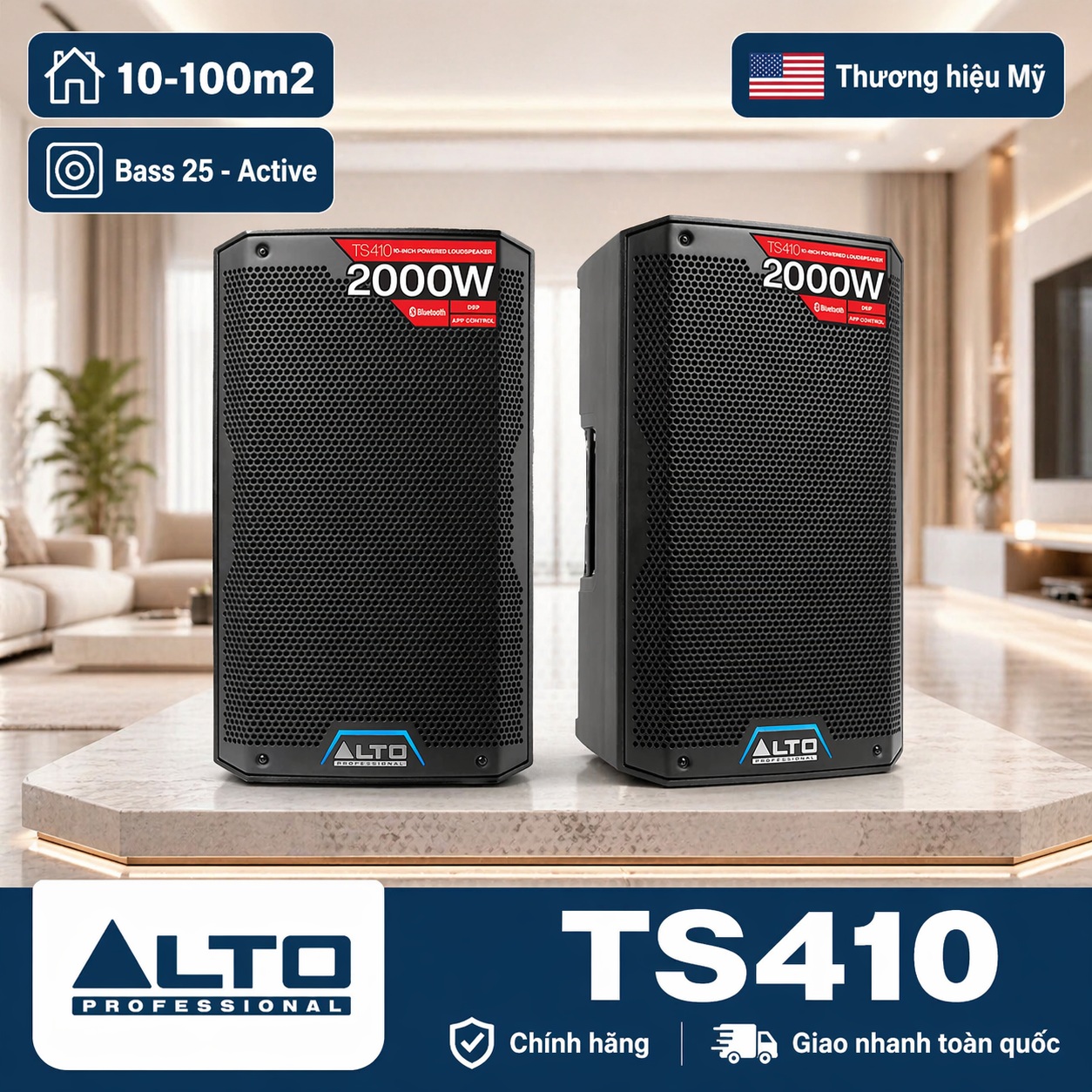 Loa Alto TS410 (Active, Bass 25cm, Có Bluetooth)