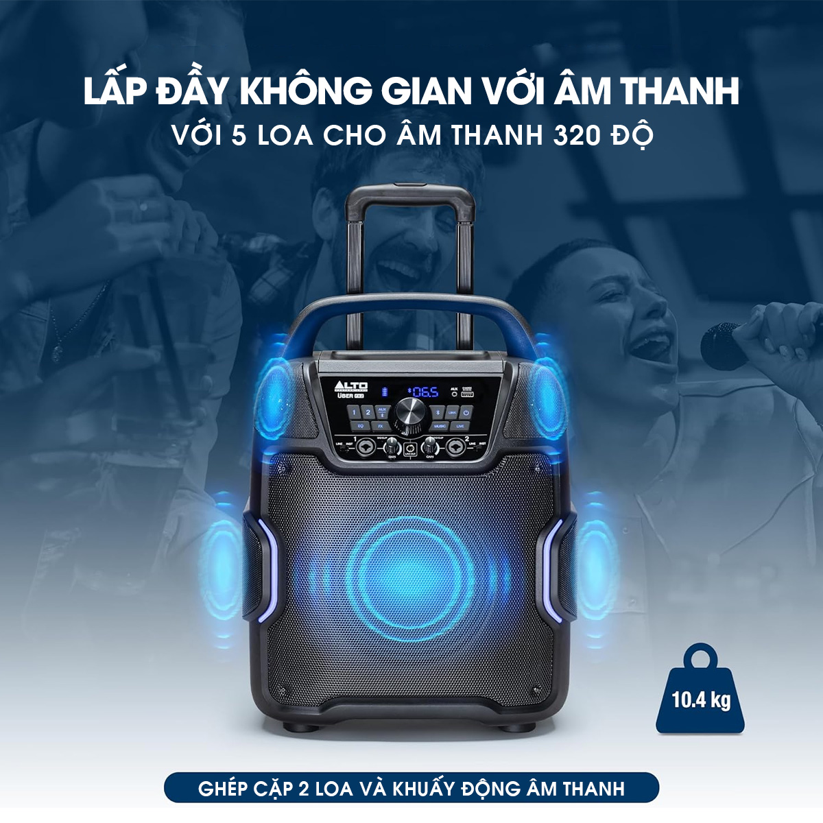 Loa K&eacute;o Di Động (X&aacute;ch Tay) Alto Uber FX2
