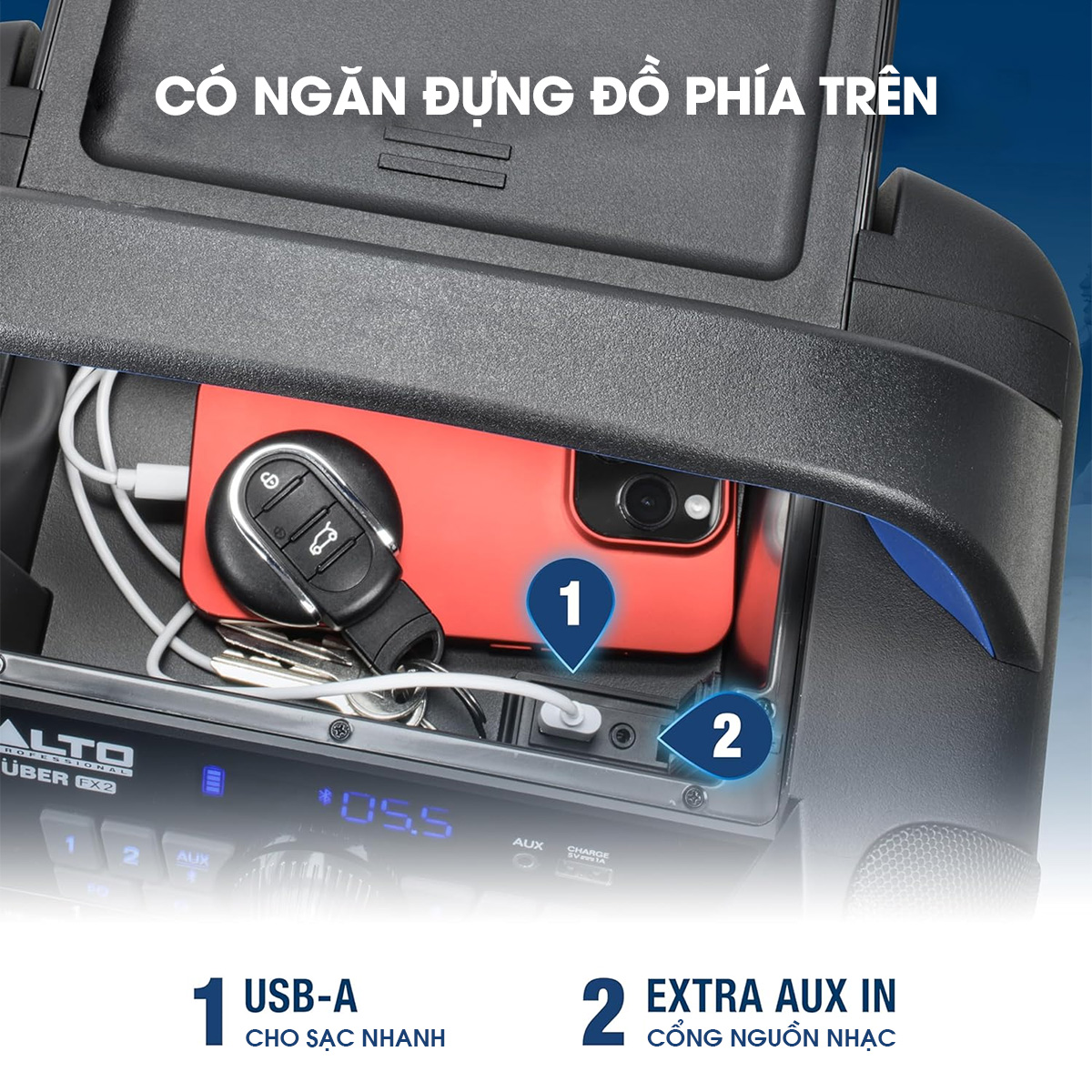 Loa K&eacute;o Di Động (X&aacute;ch Tay) Alto Uber FX2