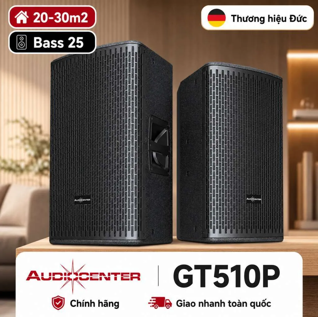 Loa Audiocenter GT510P (Passive, Bass 25cm, 250W, 130dB)