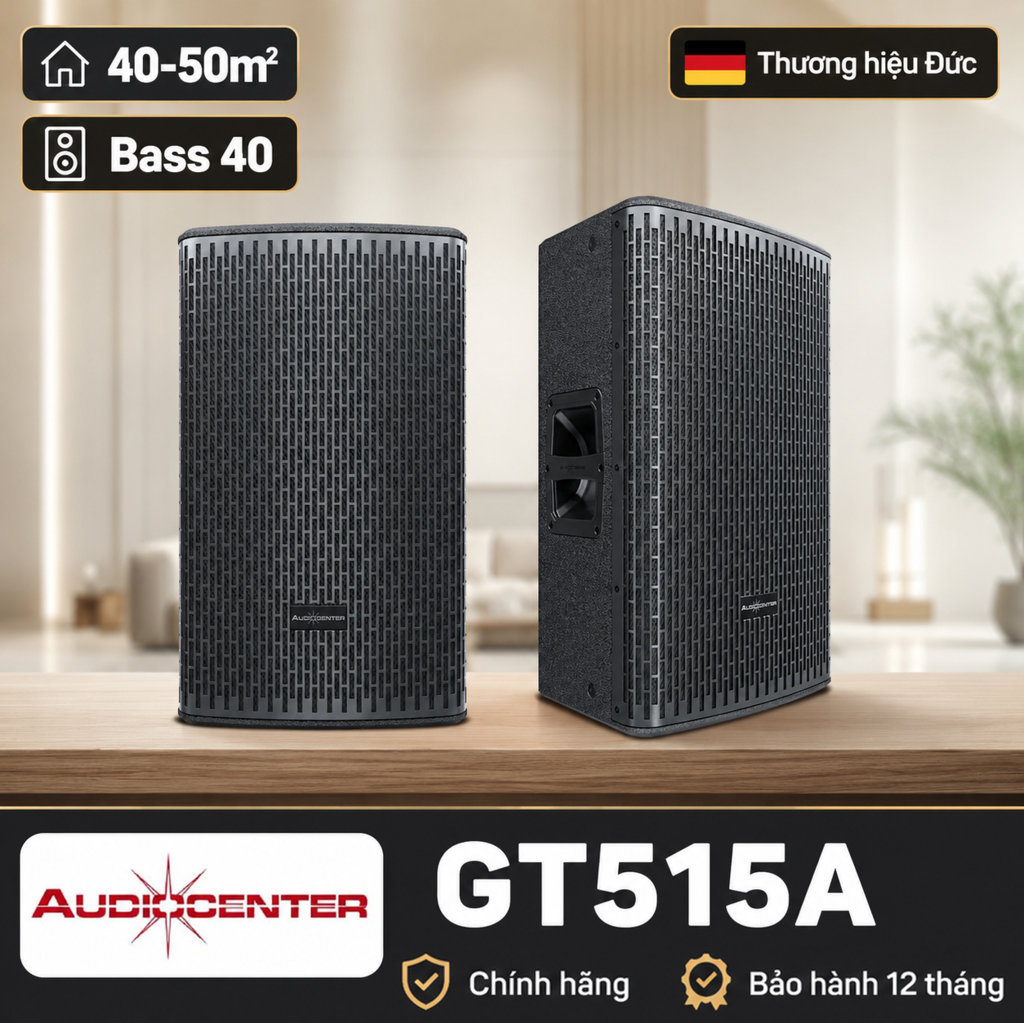 Loa Audiocenter GT515A (Bass 40cm, 2200W, 136dB, DSP) 