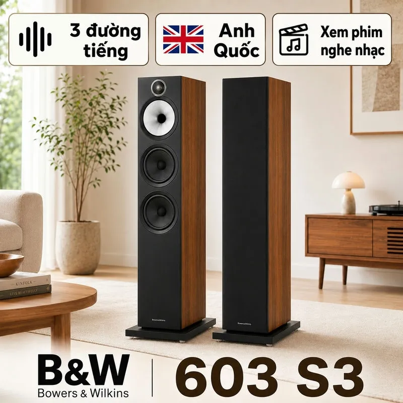 Loa B&W 603 S3 red cherry