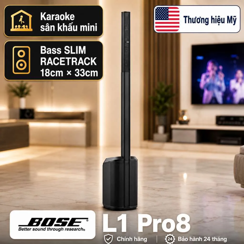 Loa Bose L1 Pro8 (300W, Hệ thống PA di động, Bluetooth, tích hợp Mixer, AUX)