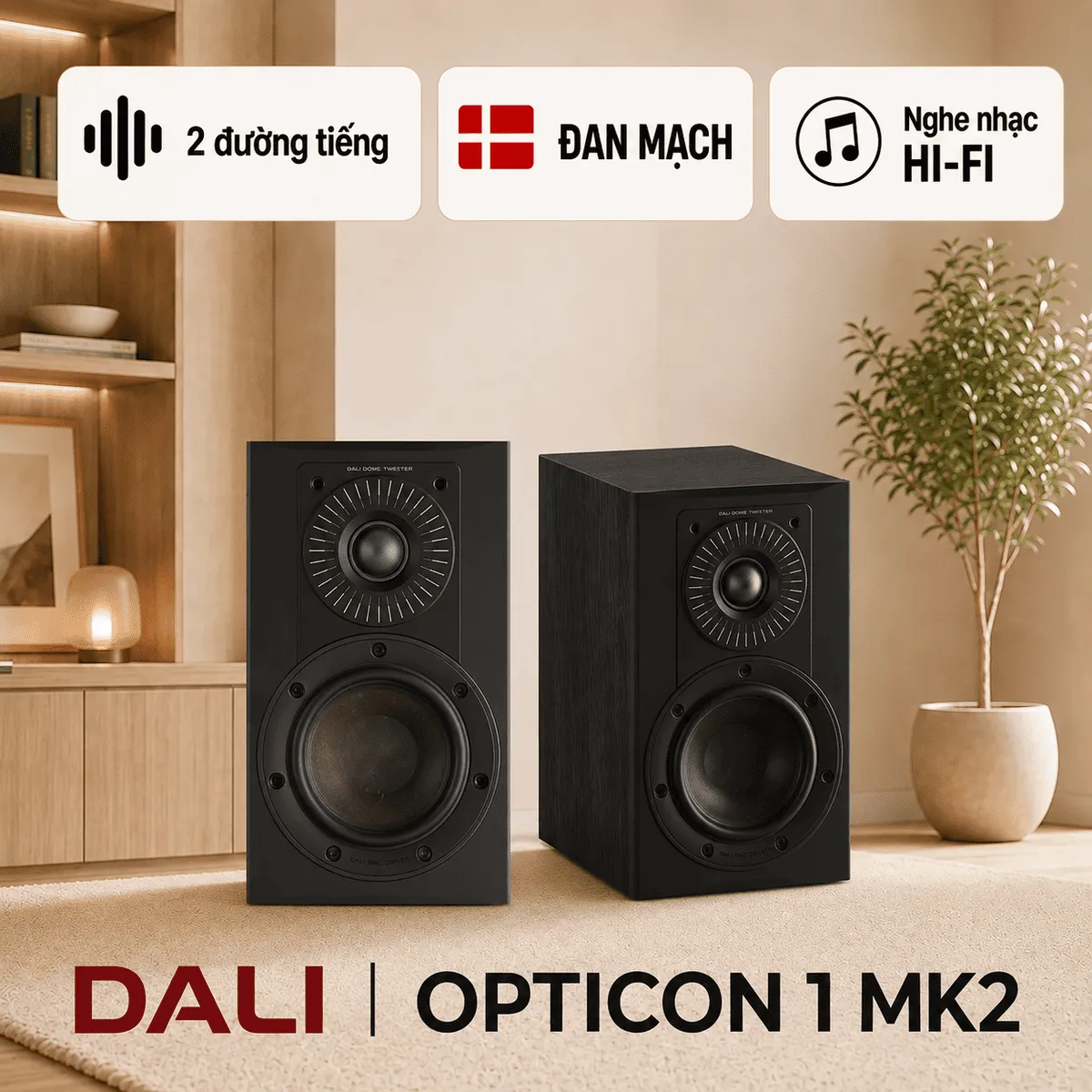 Loa Dali Opticon 1 MK2 (Bookshelf)