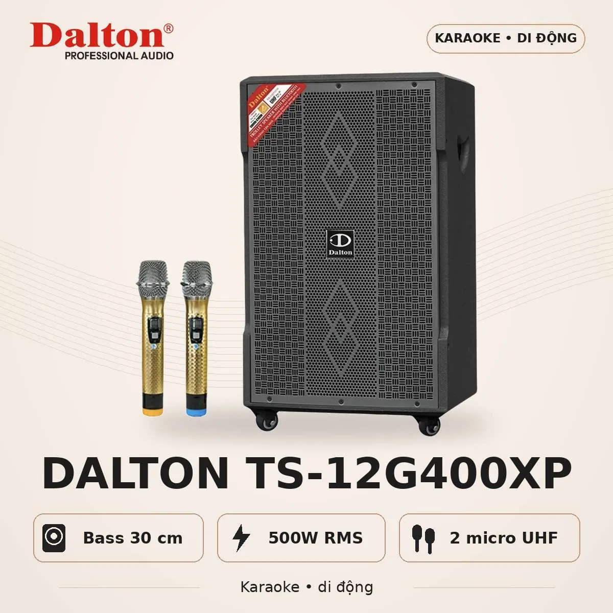 Loa kéo Dalton TS-12G400XP (kèm 2 micro)