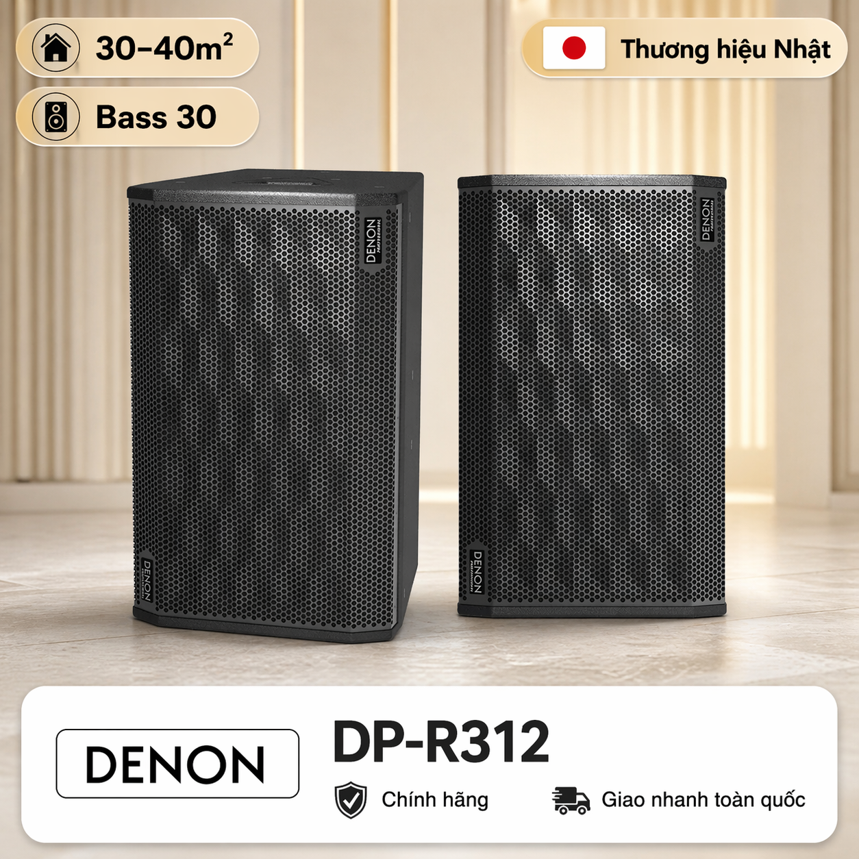 Loa karaoke Denon DP-R312 (Full bass 30)