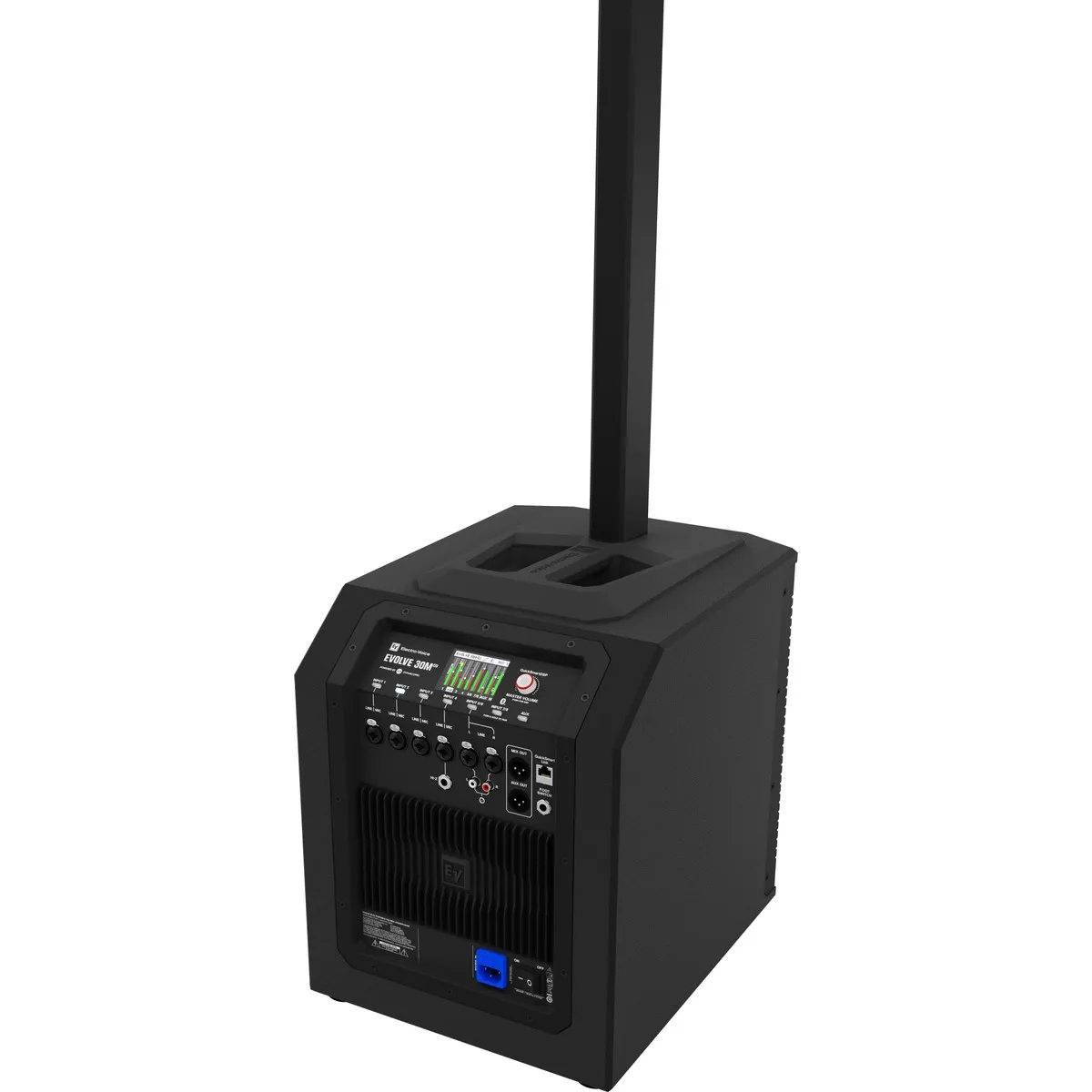 Loa Electro Voice Evolve 30M G2 Đen - black inputs angled