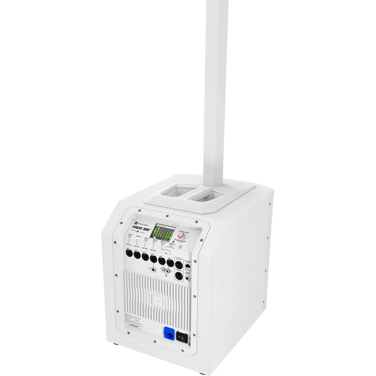Loa Electro Voice Evolve 30M G2 Trắng - white inputs angled