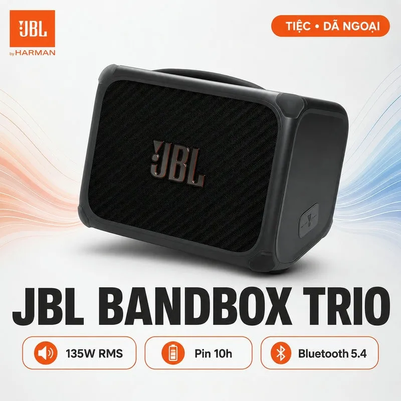 Loa JBL Bandbox Trio (135W, Pin 10h, Bluetooth 5.4) - Hình 1