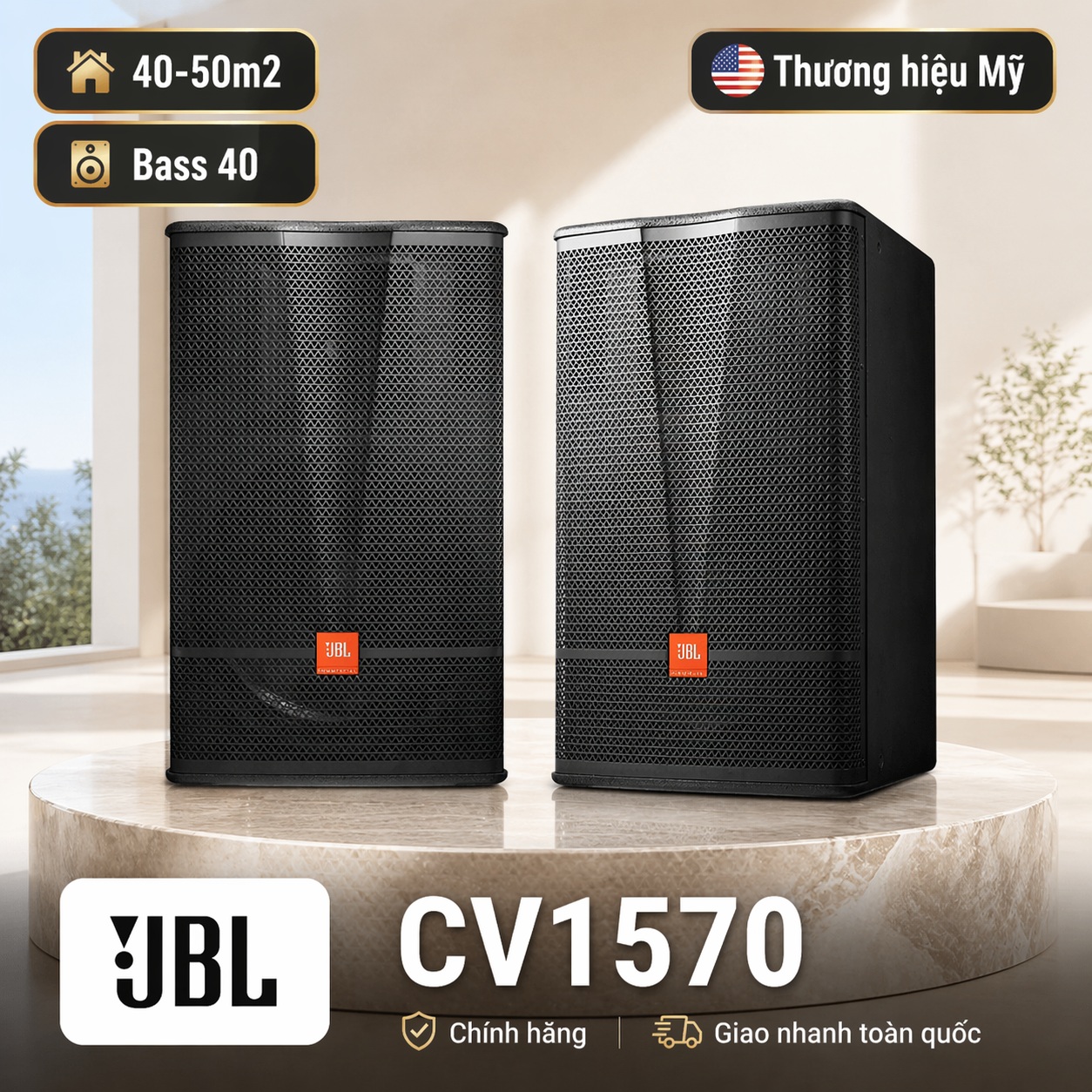 Loa karaoke JBL CV1570 (full bass 40cm, Ba Sao)