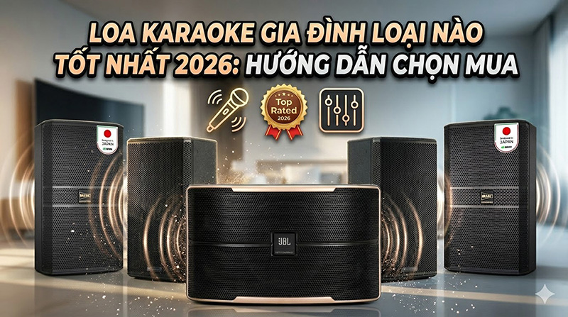 Loa karaoke gia đình loại nào tốt nhất 2026: Hướng dẫn chọn mua