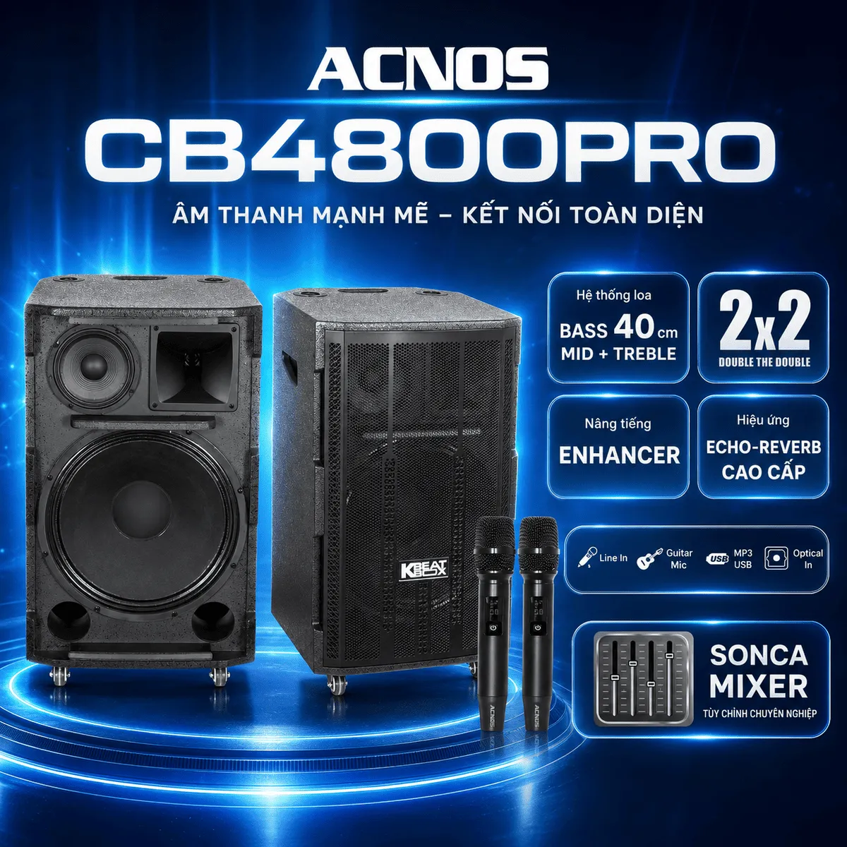 Loa kéo Acnos CB4800PRO