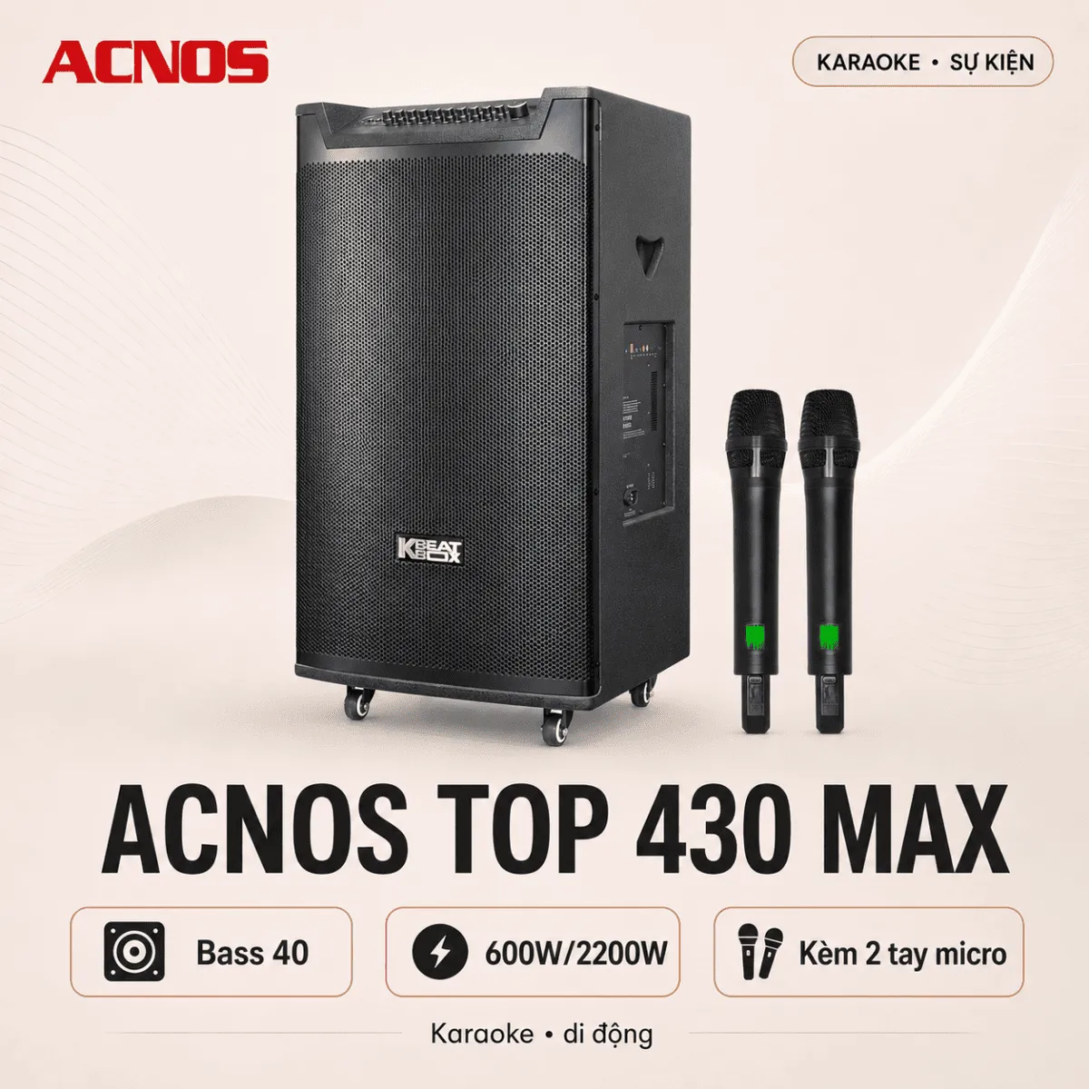 Loa kéo Acnos TOP 430 MAX