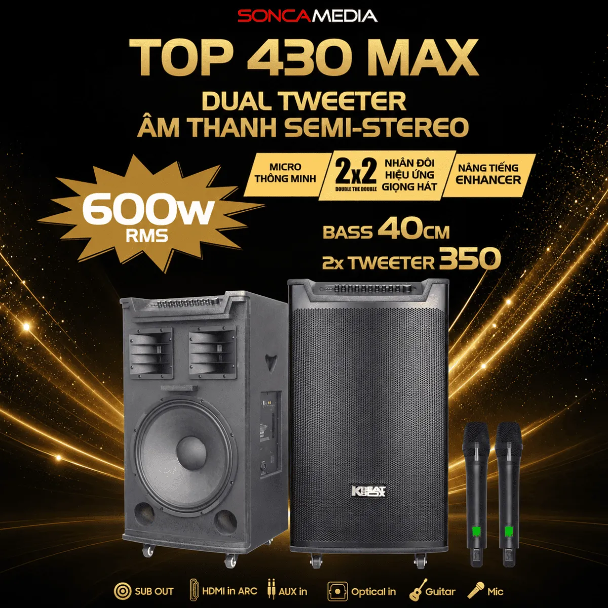 Loa kéo Acnos TOP 430 MAX