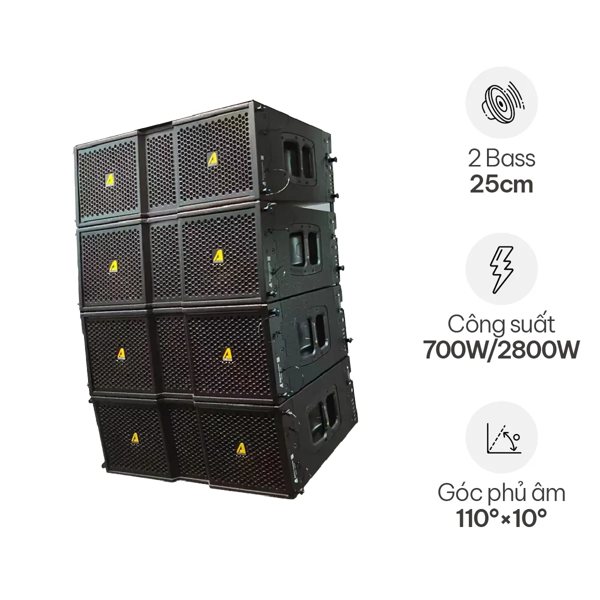 Loa Line Array Bass Đôi 25cm Actpro KR210F New