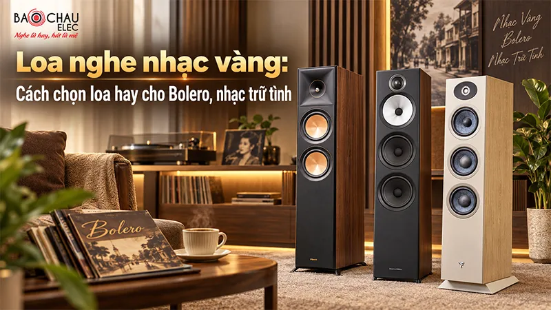 Loa nghe nhạc vàng: Cách chọn loa hay cho Bolero, nhạc trữ tình