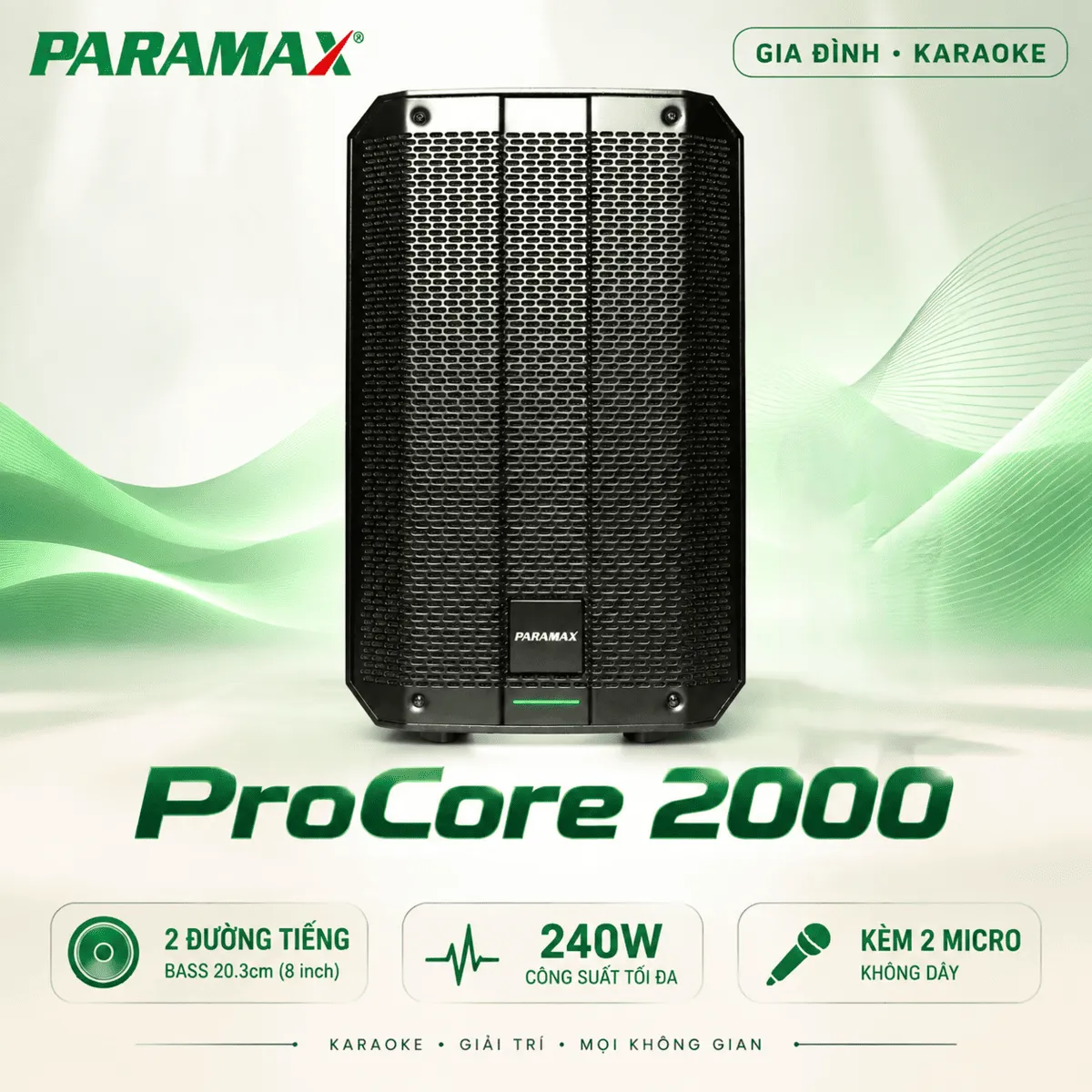 Loa Paramax ProCore 2000 (Bass 20cm)
