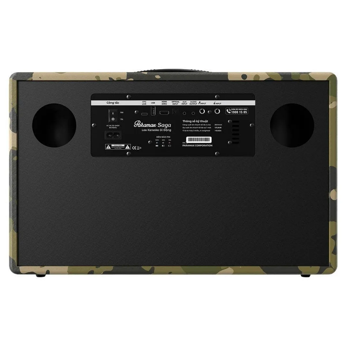 Loa Paramax Saga (Bass 20cm, 300W, Kèm 2 Micro) - Hình 2