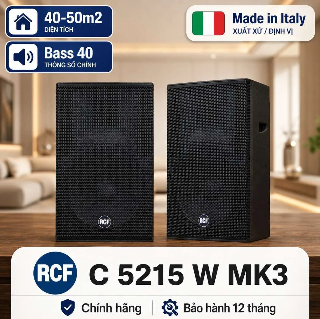 Loa RCF C 5215 W MK3 (Bass 40cm, 500W RMS, SPL 133dB)