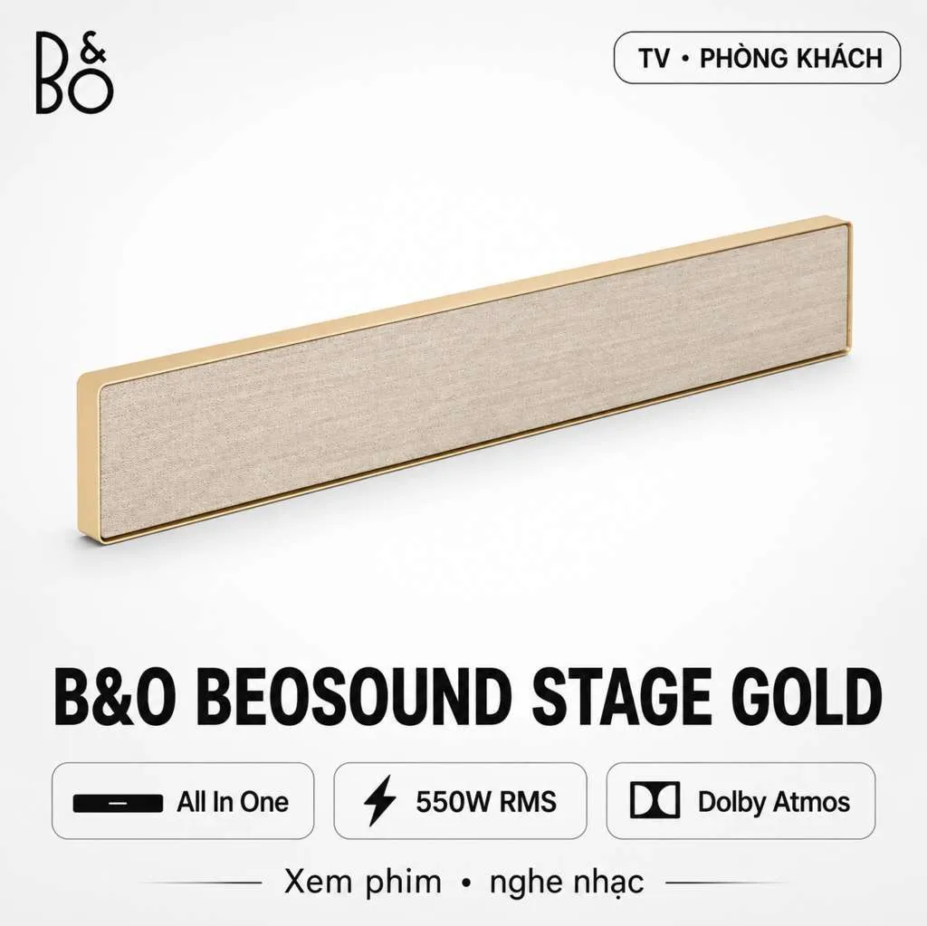 Loa Soundbar B&O Beosound Stage Gold