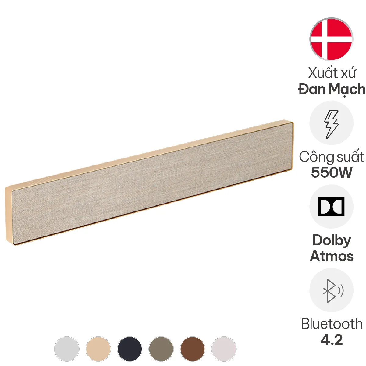 Loa Soundbar B&O Beosound Stage Silver