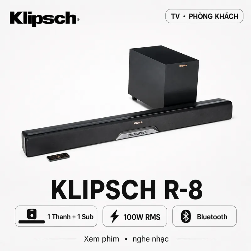 Bộ loa soundbar Klipsch R-8 (2.1CH/Bluetooth)