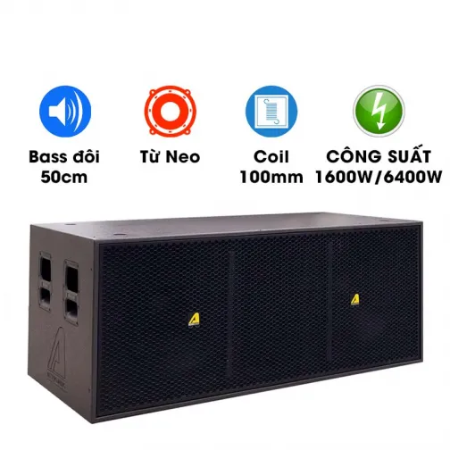 Loa Sub Hơi Kép Bass 50cm Array Actpro KR28N (1600W/6400W)