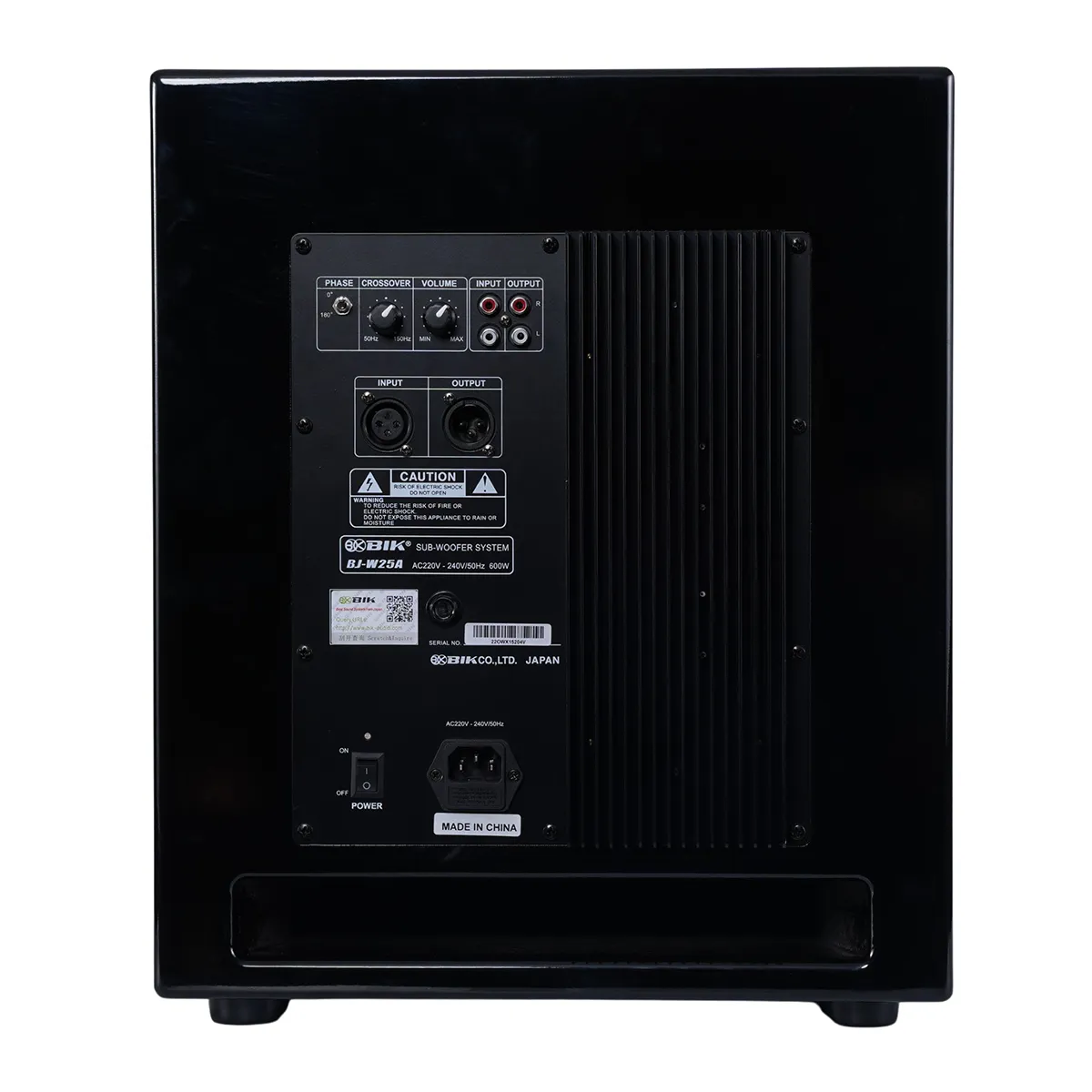 Loa sub điện BIK BJ-W25A (Bass 30cm) - Hình 3