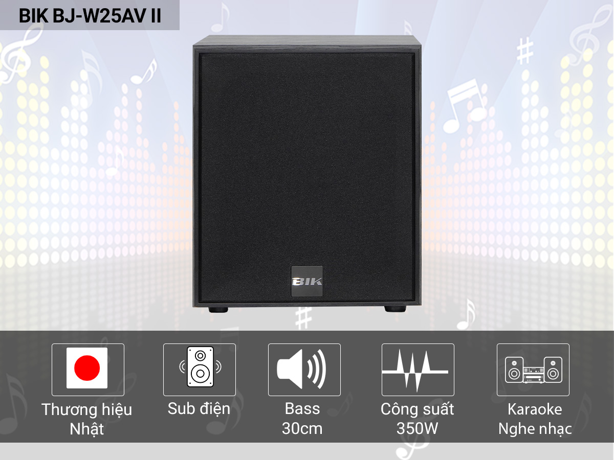 Loa Sub Điện BIK BJ-W25AV II