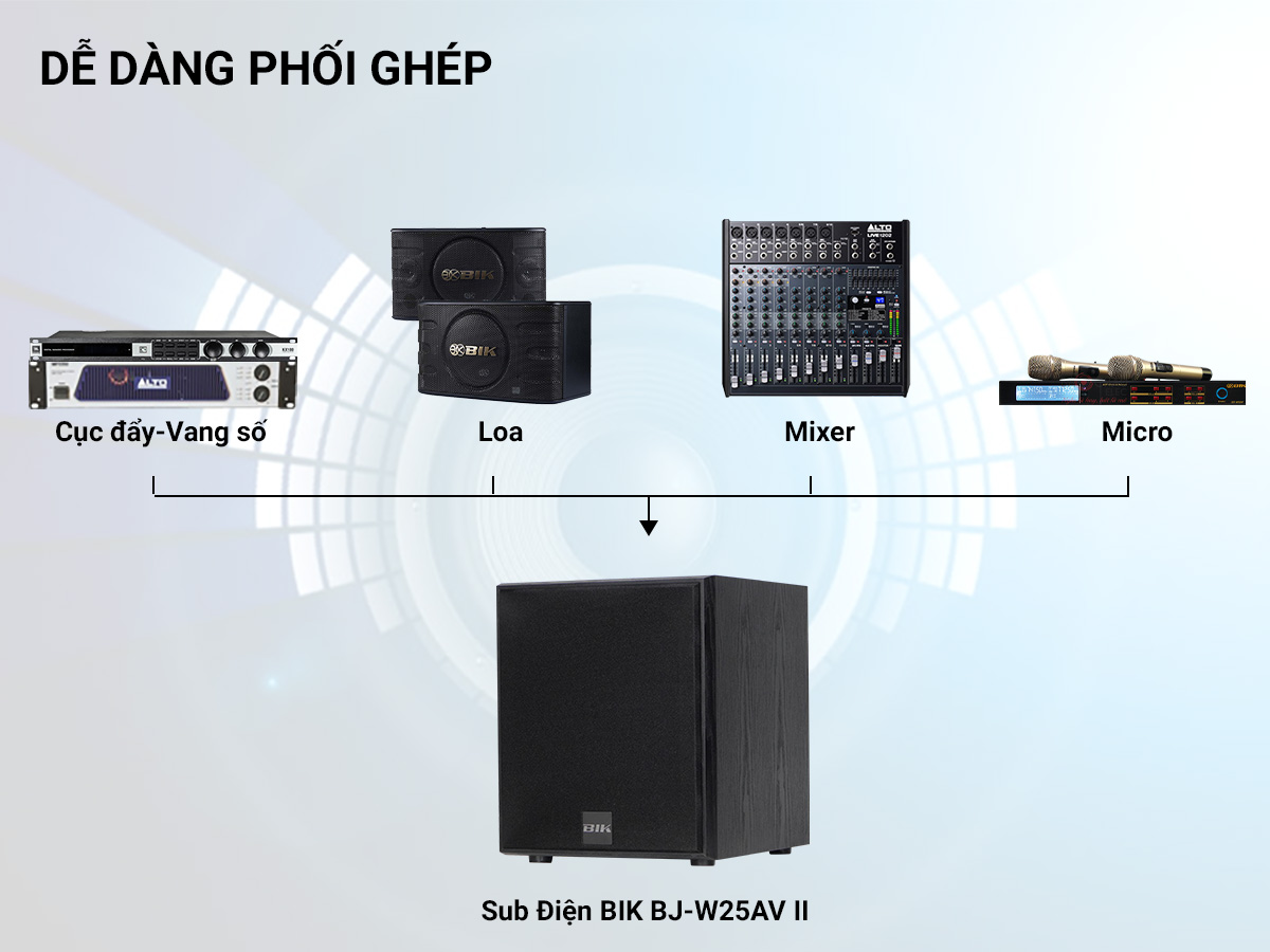 Loa Sub Điện BIK BJ-W25AV II