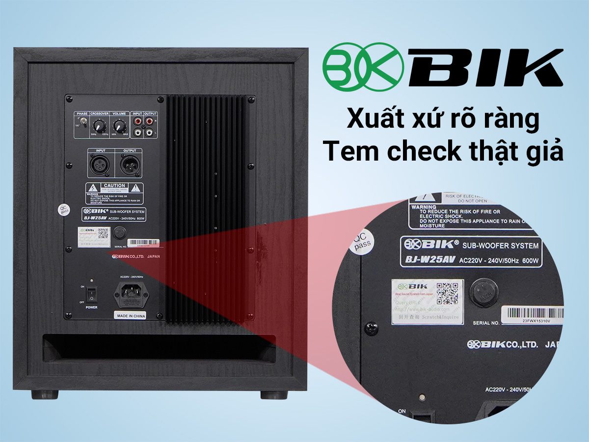 Loa Sub Điện BIK BJ-W25AV II
