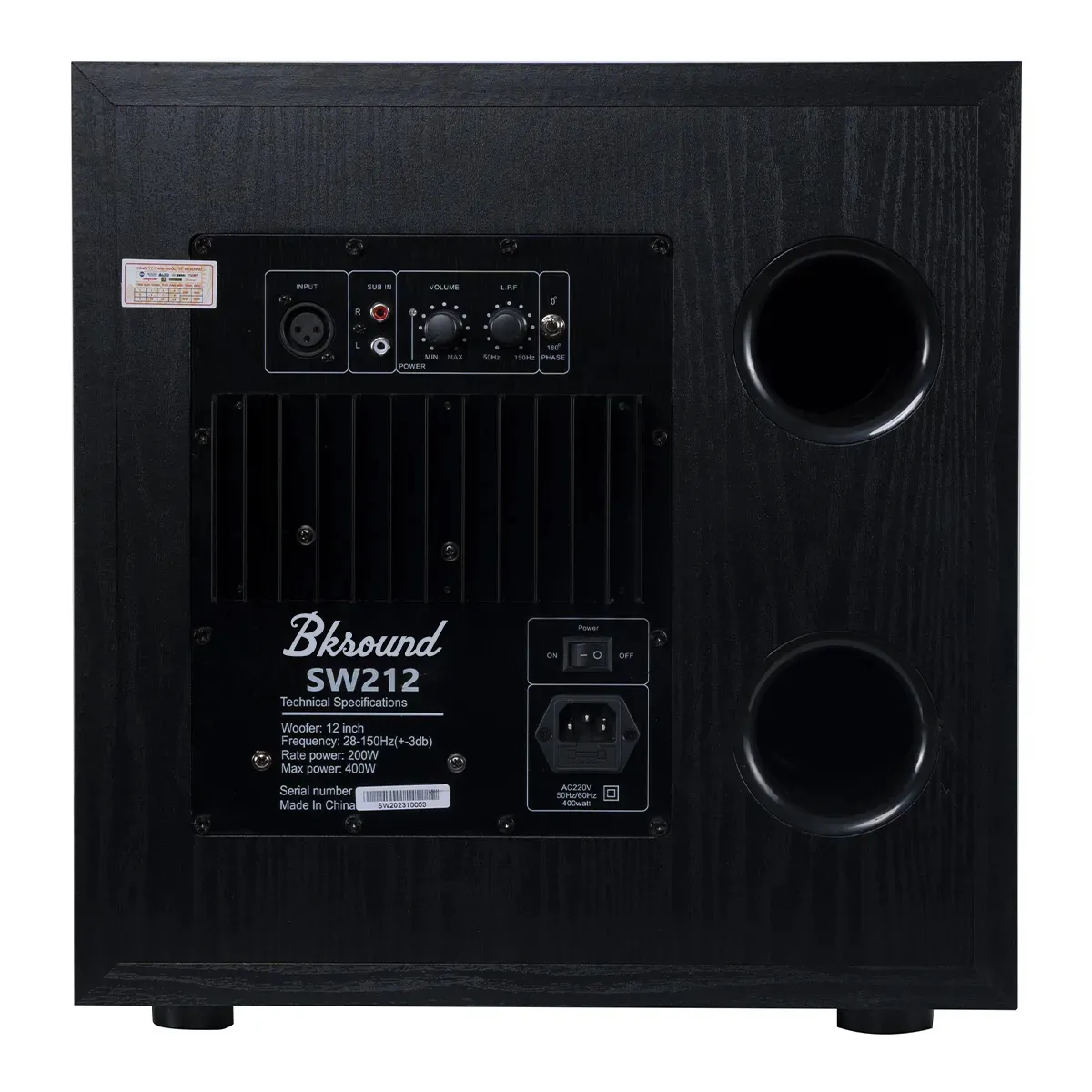 Loa sub điện Bksound SW212 (bass 30cm) - Hình 6