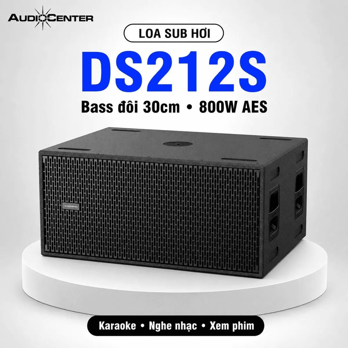 Loa Sub Hơi Audiocenter DS212S (Bass đôi 30cm, 800W AES)