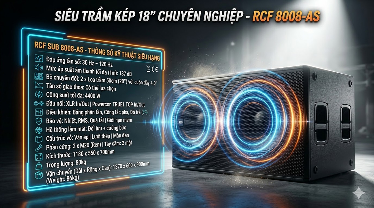 Loa sub RCF 8008-AS