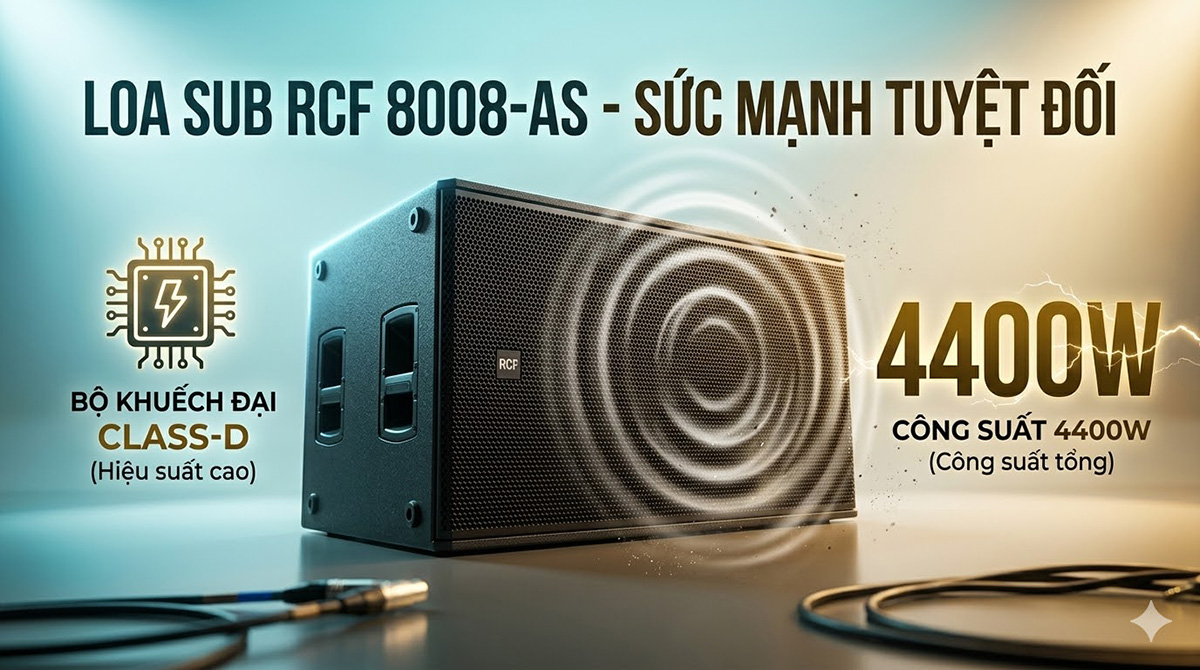 Loa sub RCF 8008-AS