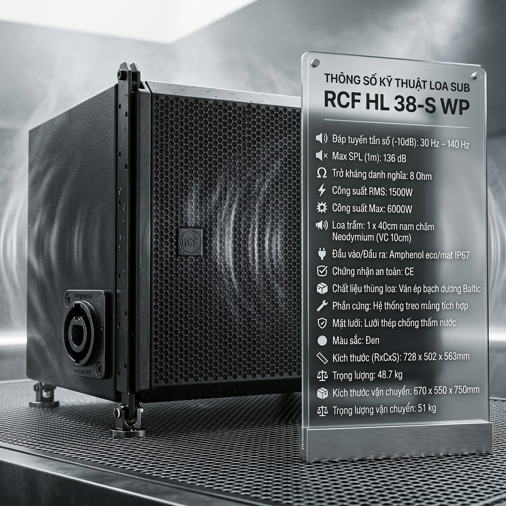Loa sub RCF HL 38-S WP