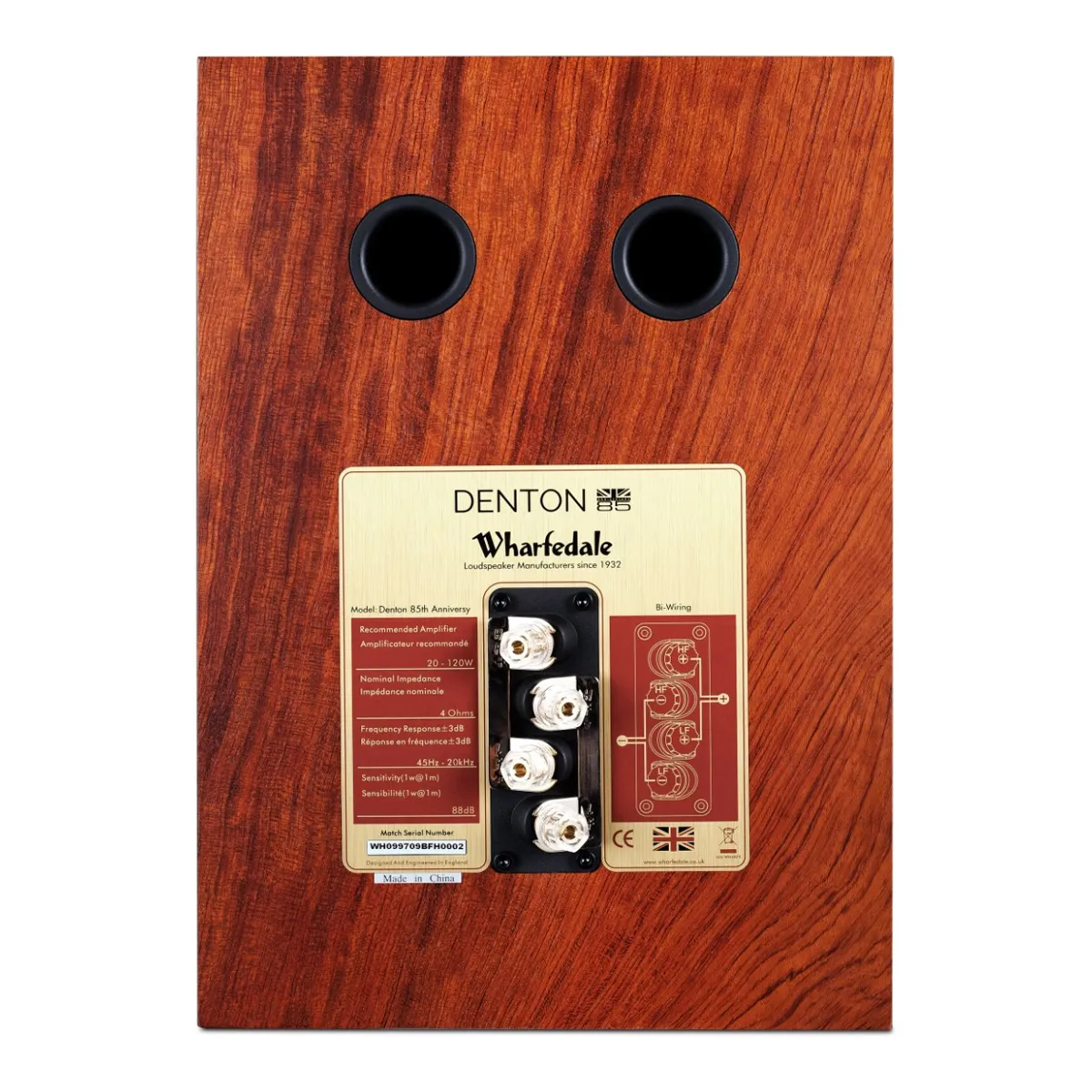 Mặt sau Loa Wharfedale Denton 85th Anniversary