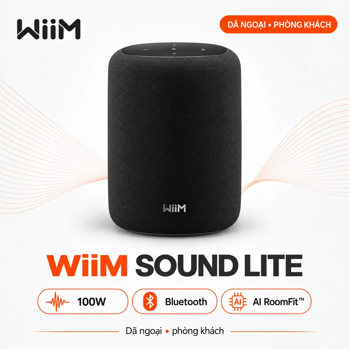 Loa WiiM Sound Lite (100W, Bluetooth 5.3)