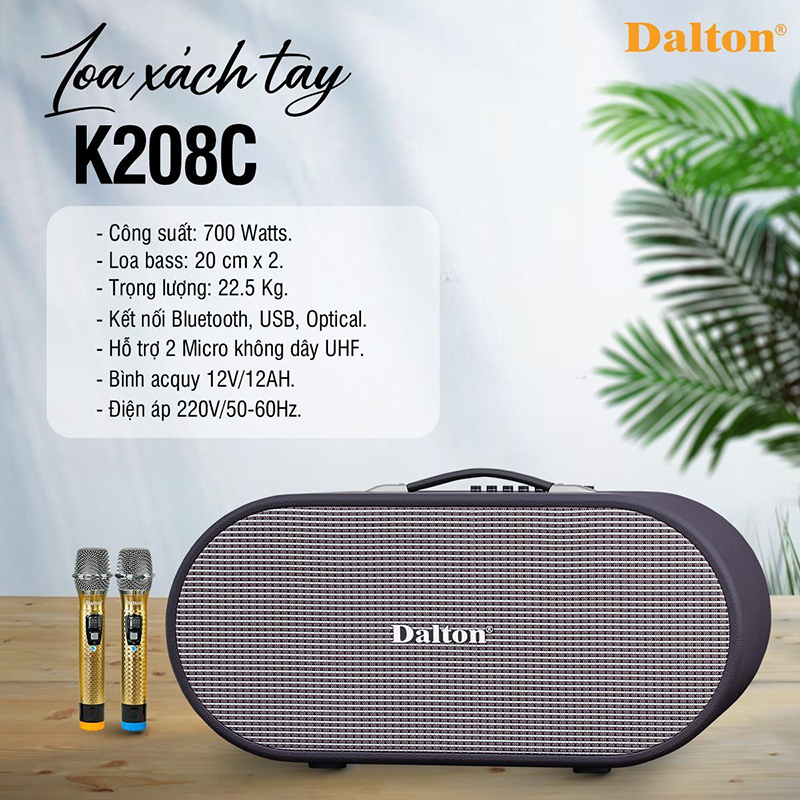 Loa x&aacute;ch tay Dalton K208C