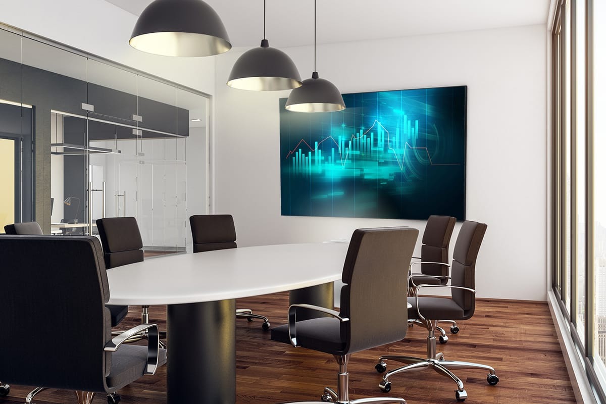 m&agrave;n h&igrave;nh LED ph&ograve;ng họp