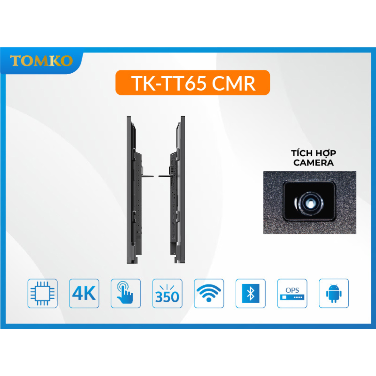 Màn hình tương tác 65 inch TOMKO TK-TT65CMR (Tích hợp camera) - Hình 8
