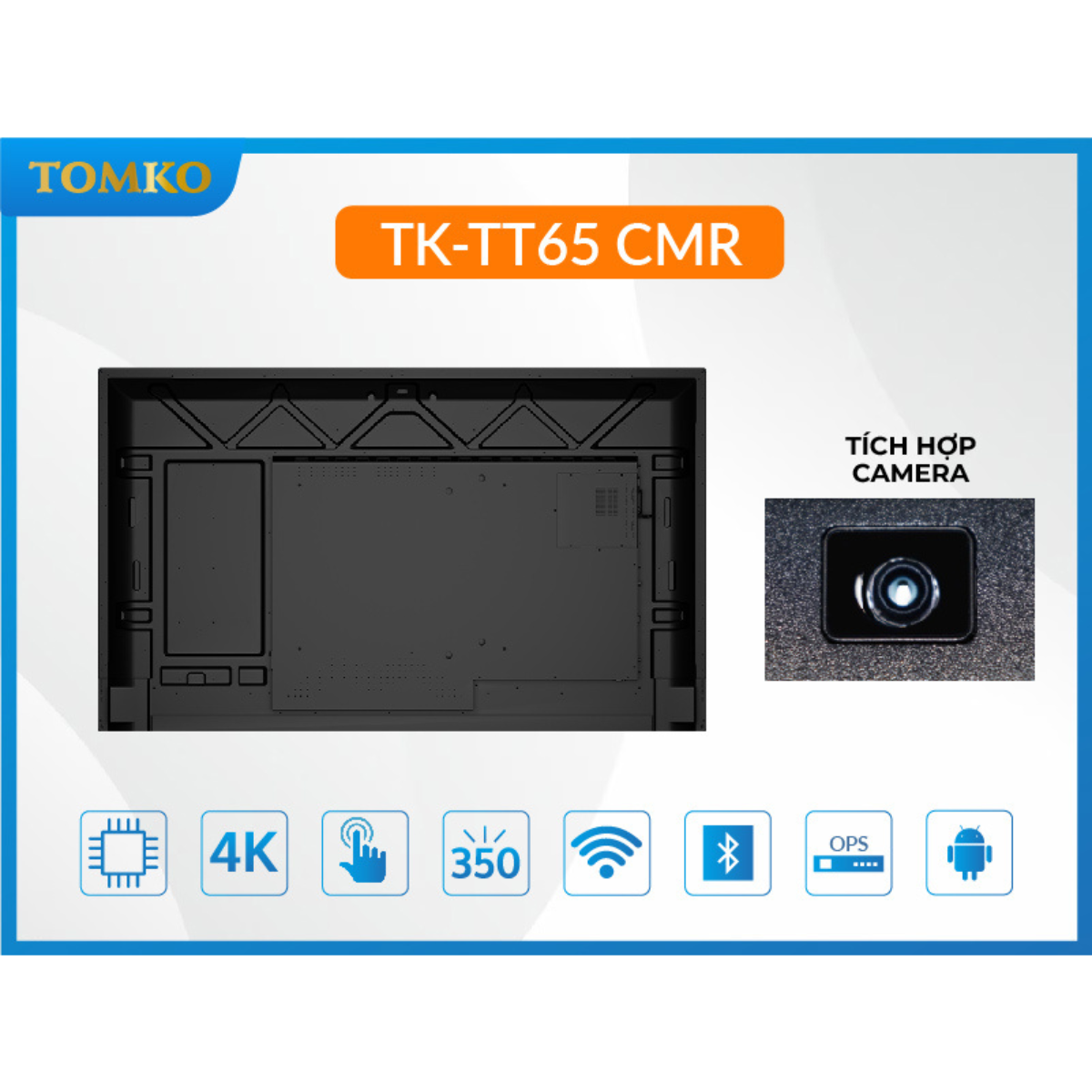 Màn hình tương tác 65 inch TOMKO TK-TT65CMR (Tích hợp camera) - Hình 6
